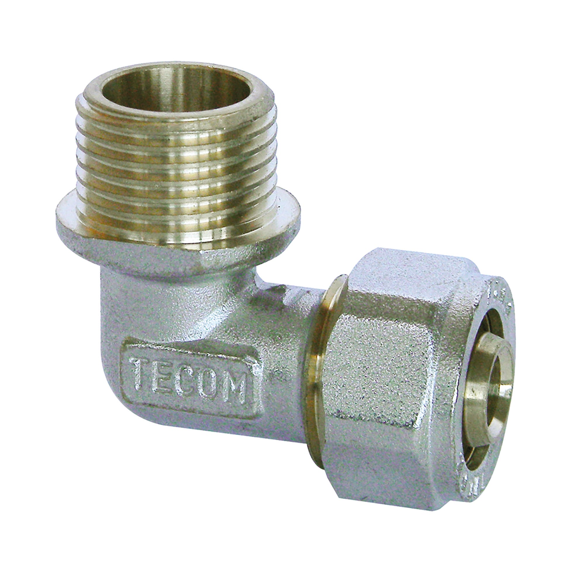 GOMITO A STRINGERE TECOM M 1/2 x Ø 16 mm CONFEZIONE 10 PEZZI TUBO PER ...