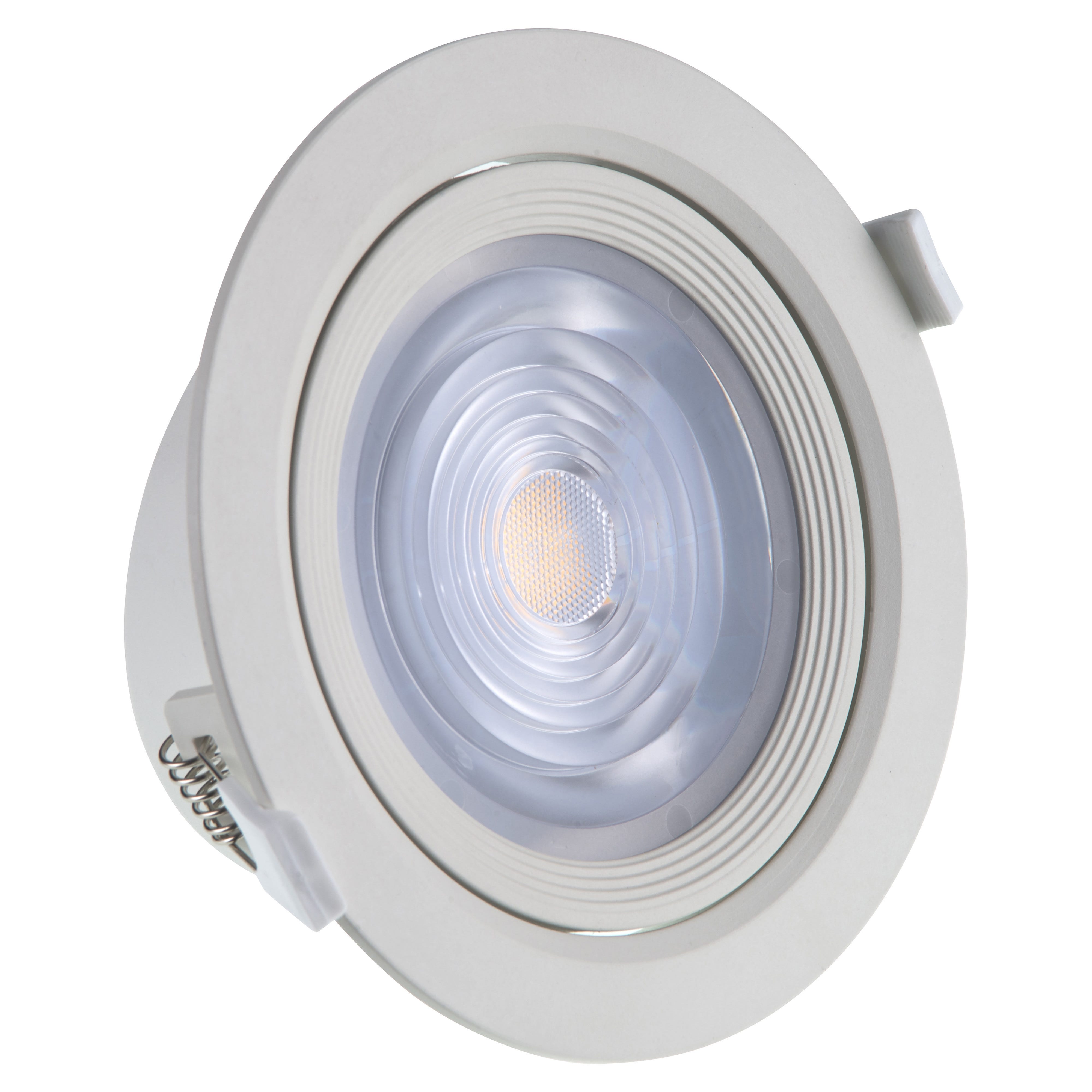 FARETTO DA INCASSO A LED Estremamente piatto (15 mm) in vero vetro trasparente rettangolare con modulo 5 W LED bianco caldo 2700 K 230 V senza