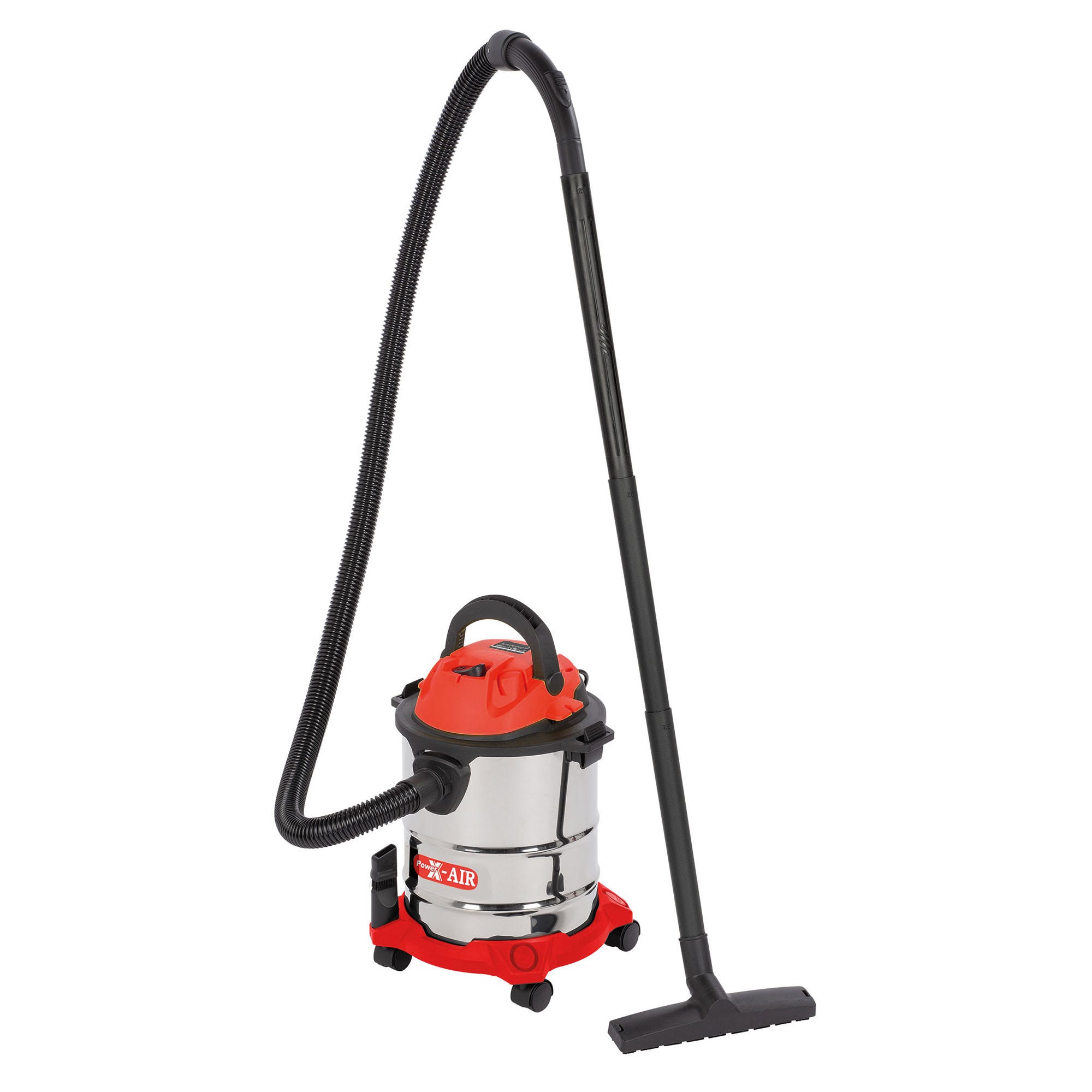 BIDONE ASPIRATUTTO 15 l 1000 W POWERPLUS PH0342 SOLIDI E LIQUIDI FUSTO IN  ACCIAIO INOX