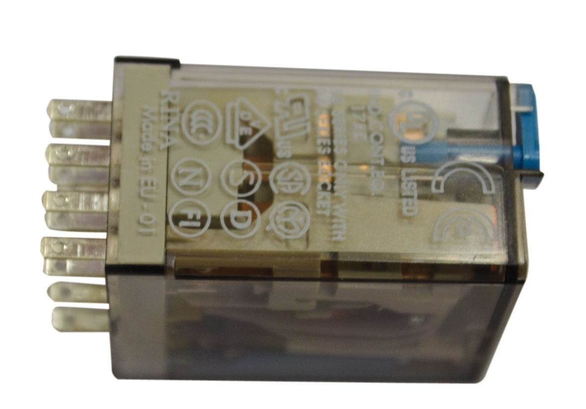Relè Industriale Omron G2R-2-SNI-DC24(S) – DPDT 5A 24V Con LED E Pulsante Test, Plug-in