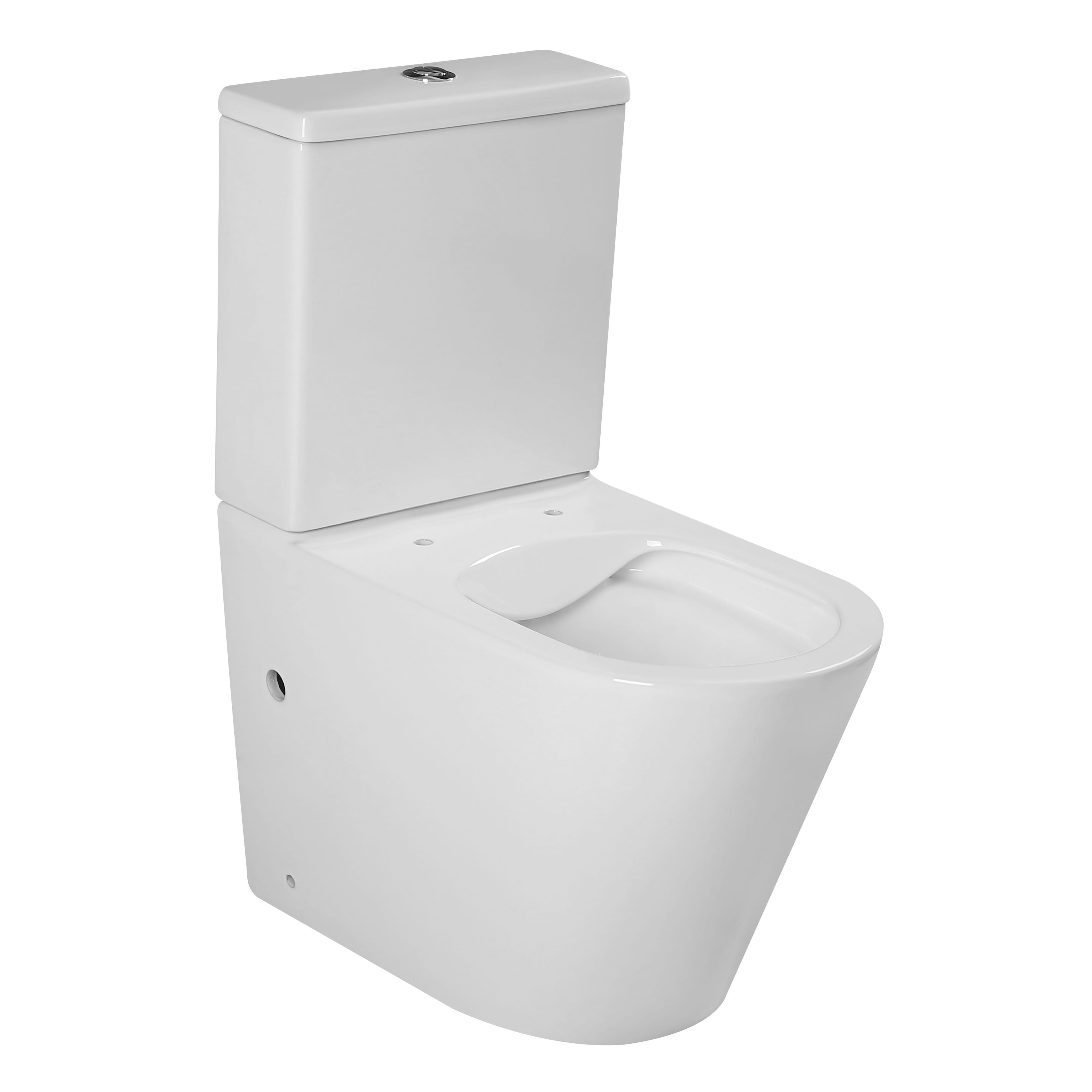 Vaso Monoblocco GINEVRA Con Cassetta - Scarico A Terra, Ceramica Bianca, CopriWC Termoindurente, Dimensioni 35x65x38 Cm - Foto 7