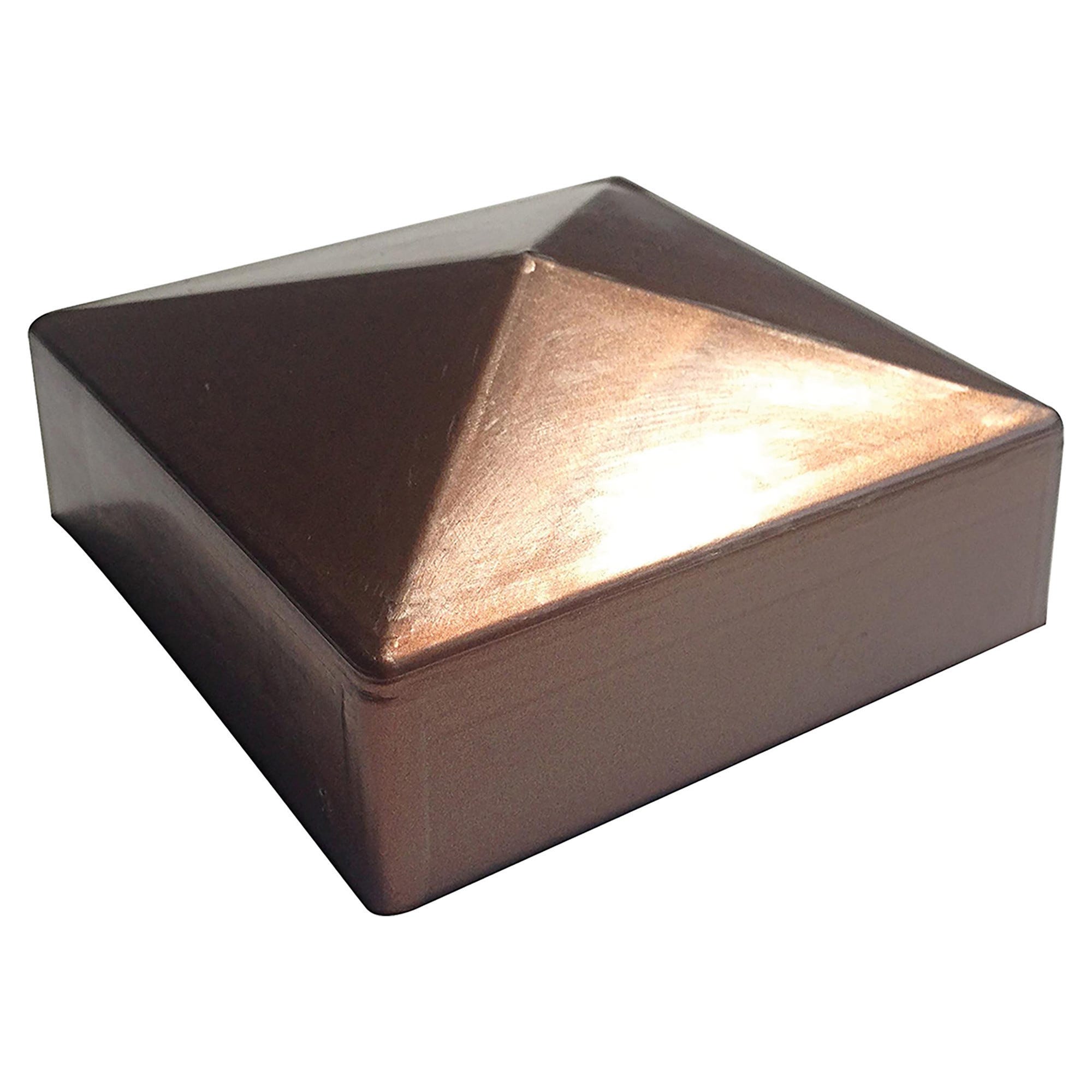 VIVAGARDEA 5 Tappi Per Pali A Piramide, 71 X 71 Mm, In Acciaio - Foto 3