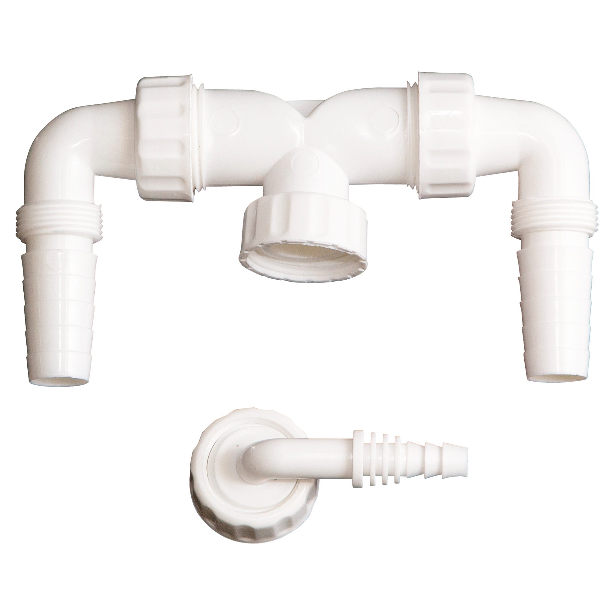 SG Store 2 Set Di Connettori A Y Per Tubo Di Scarico Da 16 Mm Connettore A T Per Tubo Lavastoviglie Con Fascetta Per Tubo Impilabile Combinazione