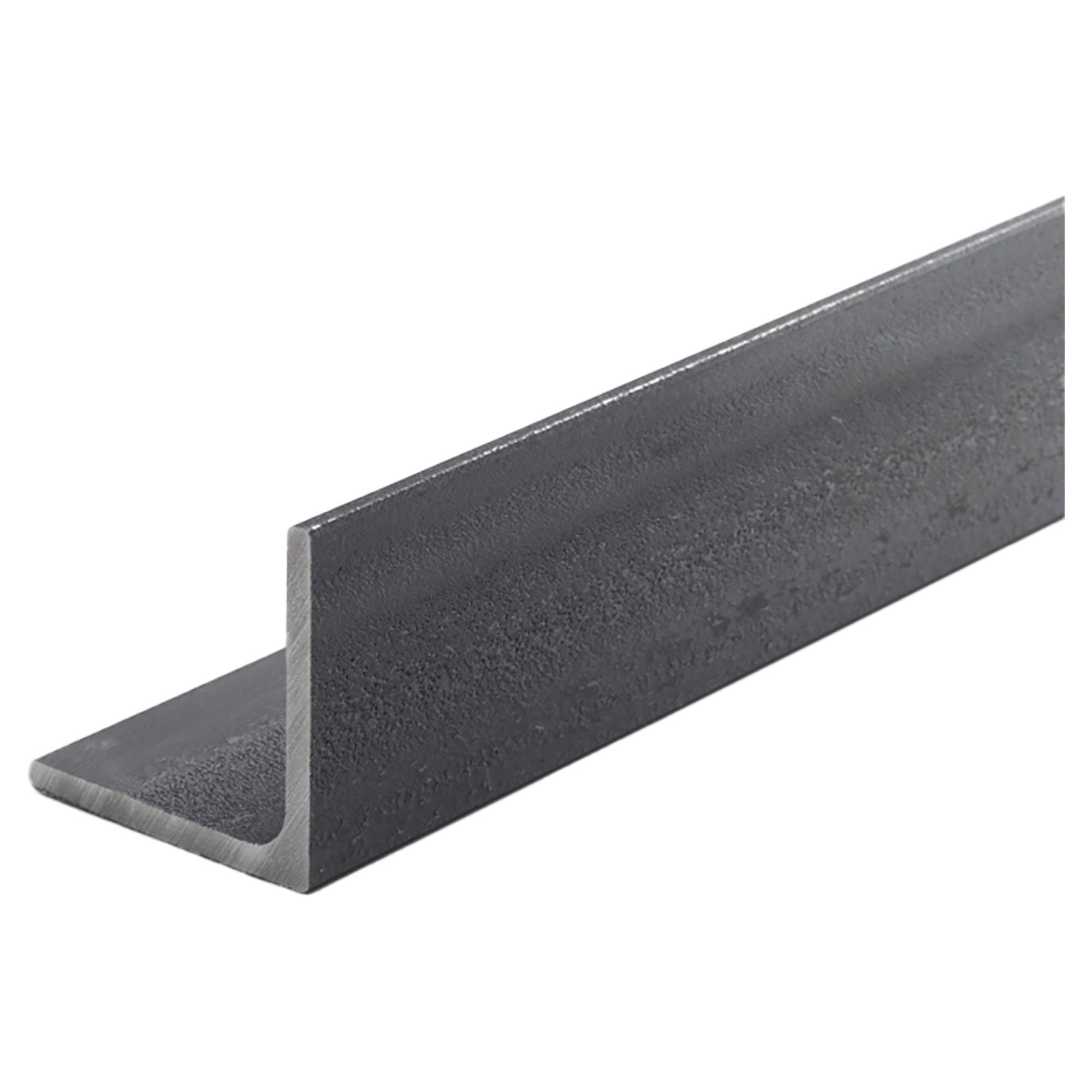 Produktbild von B&T Stahlwinkel 15x15x3 Mm – 1000 Mm Länge, S235 (ST37) Schwarz Gewalzt – Für Konstruktionen & Kantenschutz