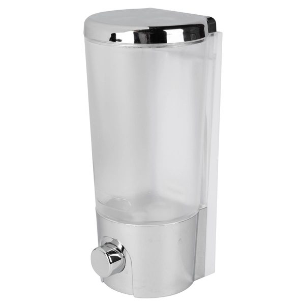 DISPENSER MANUALE SAPONE LIQUIDO 380 ml IN ABS FISSAGGIO A MURO COLORE CROMO DISPENSER MANUALE SAPONE LIQUIDO 380 ml IN ABS FISSAGGIO A MURO COLORE CROMO