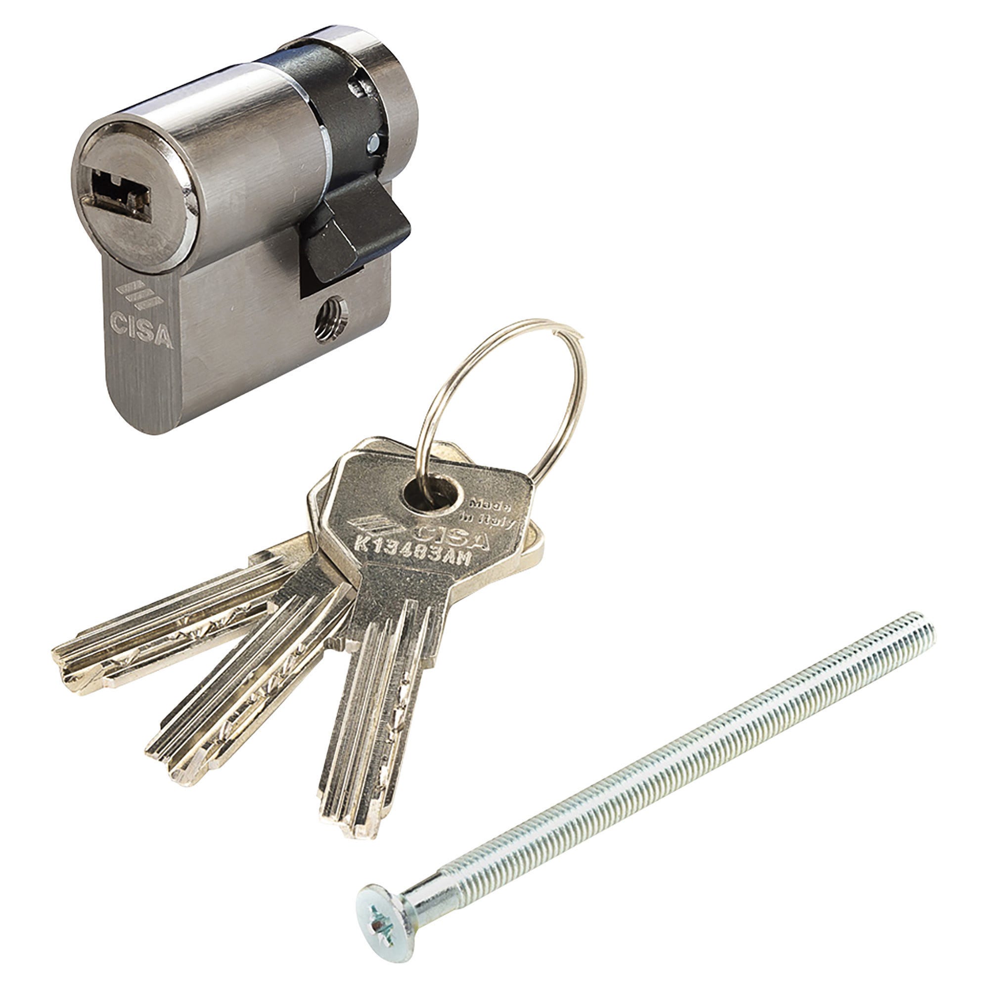 Cilindro Europeo CISA 10E30024012 - Ottone Nichelato, 30/70mm - Resistente All'Effrazione - Foto 13