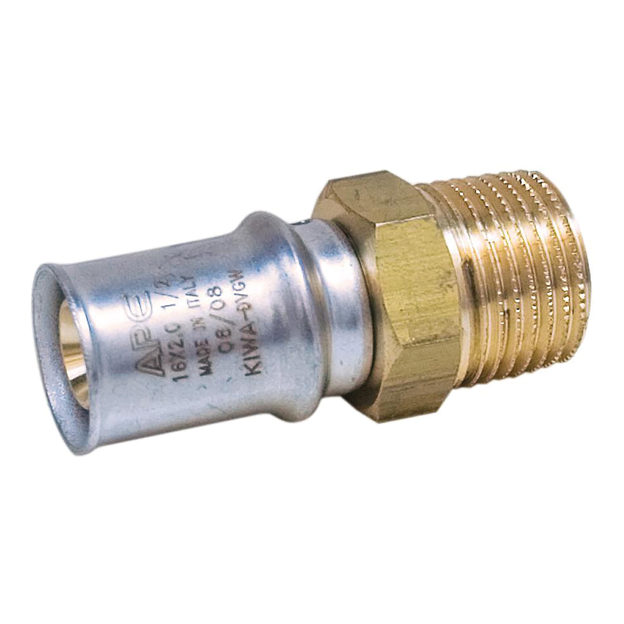 Raccordo Diritto F 1/2 X16mm Conf Per Tubo Multistrato A Pressare - Fornitura Idraulica - 12