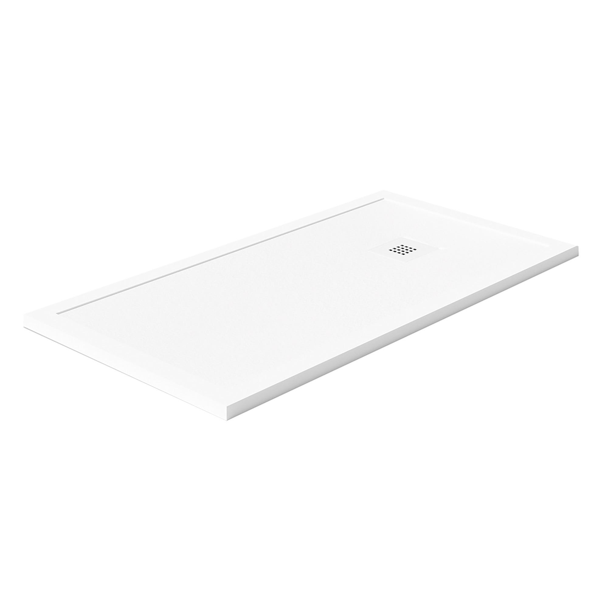 Piatto Doccia In Marmoresina 80x100cm H2.8cm - Effetto Pietra Naturale, Antibatterico E Antiscivolo, Bianco - Foto 11