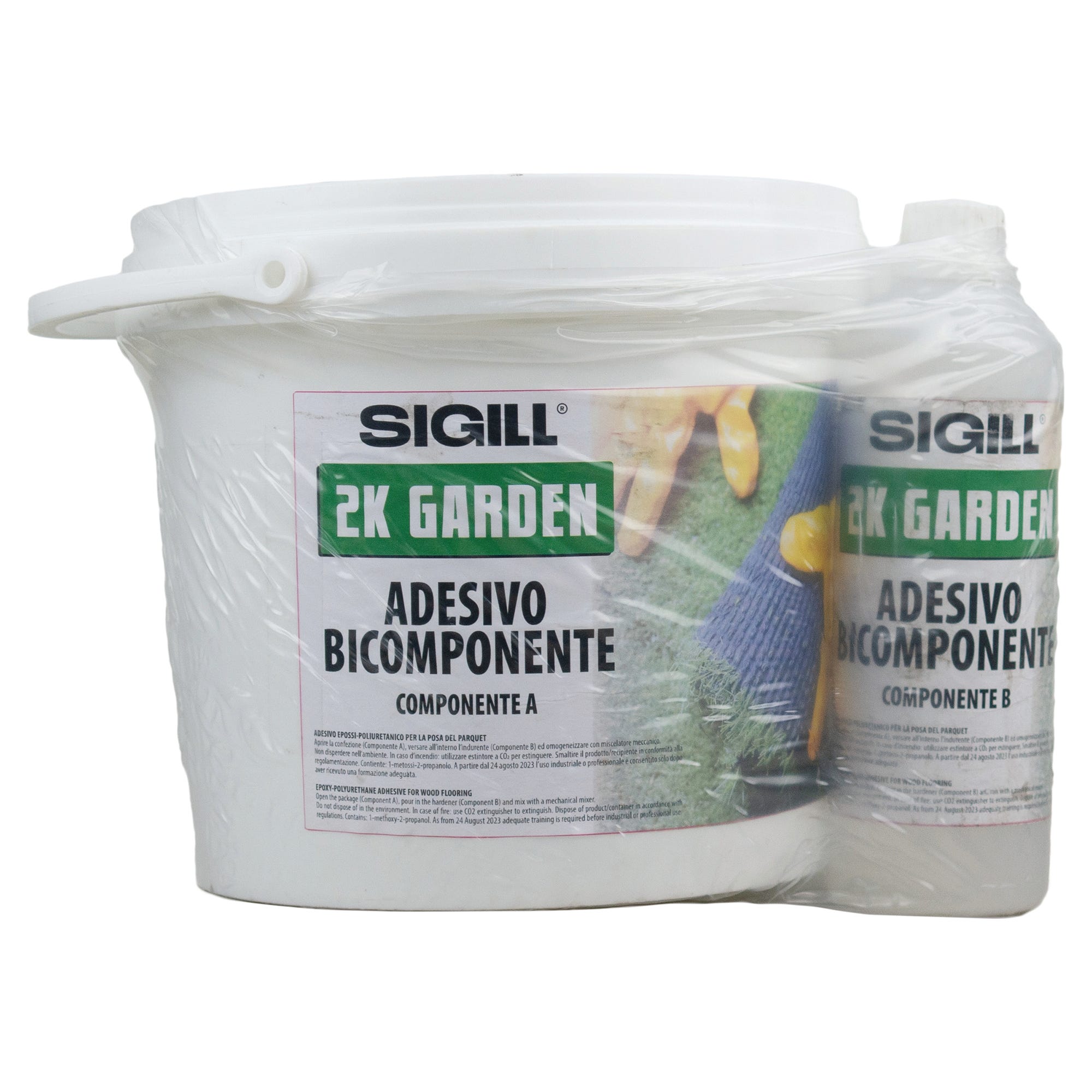ADESIVO BICOMPONENTE NPT 5 kg PER ERBA SINTETICA POLIURETANICO PAGLIERINO