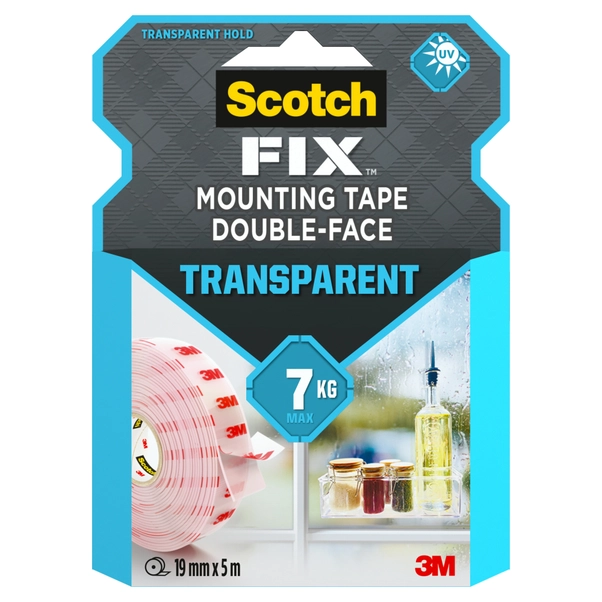 Nastro Biadesivo EXTRA FORTE Trasparente - 48mm X 20m, Adesivo Potente Per Casa, Ufficio E Fai Da Te - Foto 10