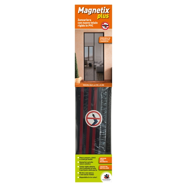TENDA ZANZARIERA MAGNETICA CON CALAMITA NERO 140X240cm OMAGGIO REPELLENTE ANTIZANZARE | Leroy Merlin - Foto 5