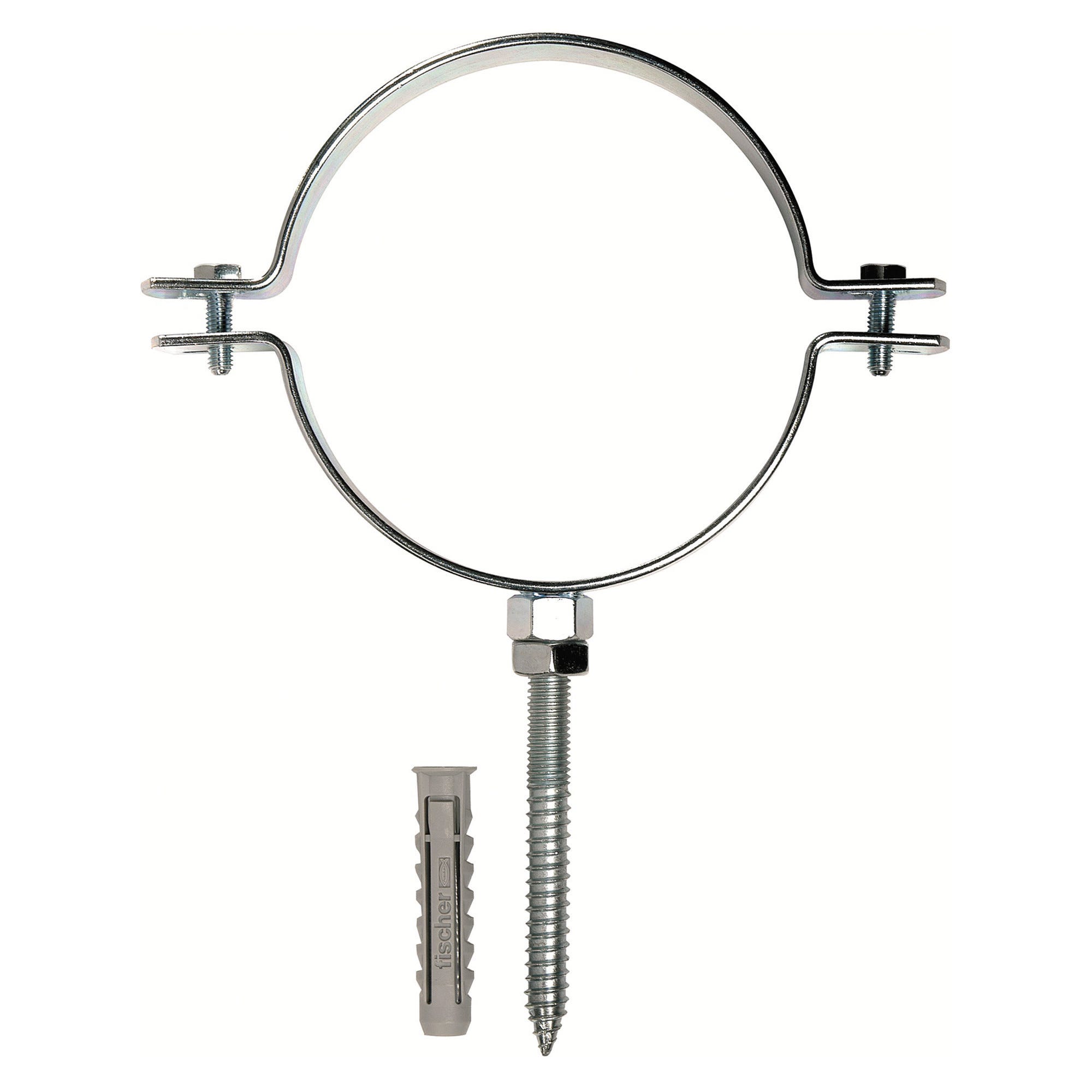 COLLARE FISCHER PER TUBI IN PE E PVC Ø 40 mm 1 PEZZO TASSELLO NYLON Ø