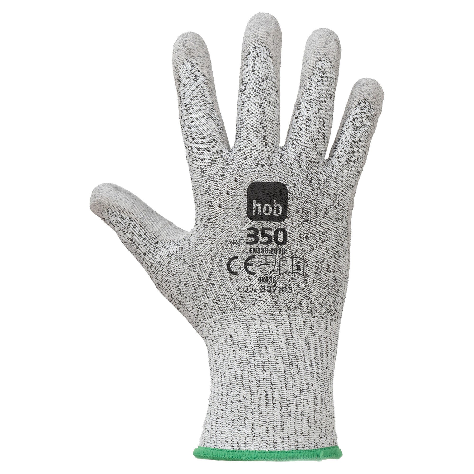 Guanti Da Lavoro In Maglia Con Palmo In PU - 12 Paia, Taglia L, Leggeri E Traspiranti, Nero - Foto 5