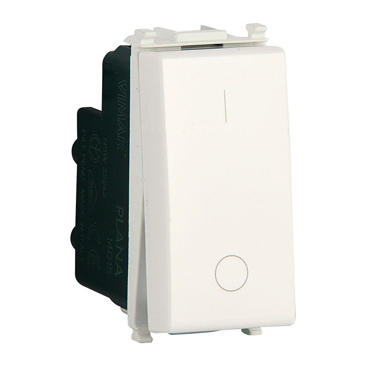 Interruttore Bipolare Compatibile Vimar Plana - Confezione Da 4 Pezzi, Per Impianti Elettrici - Foto 2