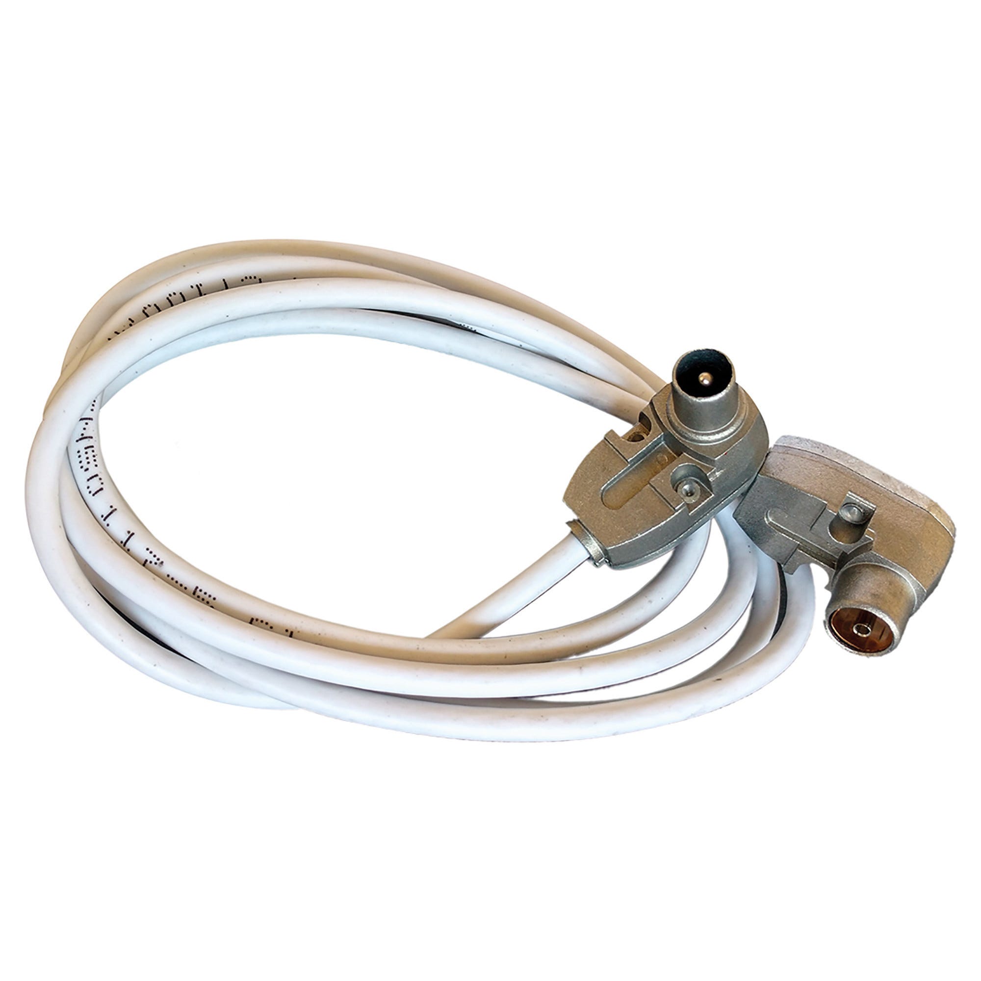 Cavo Antenna IEC Coassiale 1 Metro - Maschio/femmina, Con Nucleo Ferrite - Per TV, Radio, DAB+