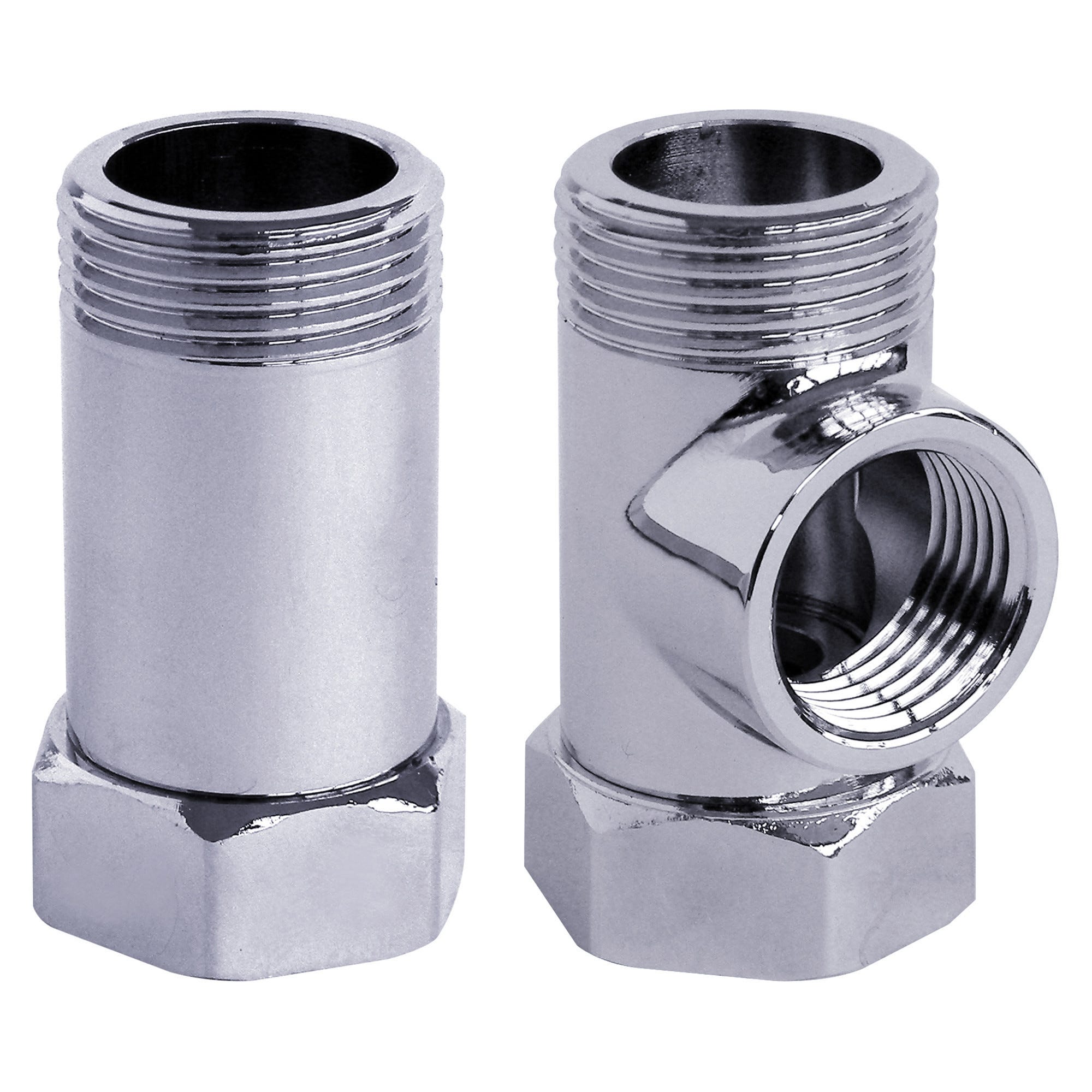 AERZETIX - Set di 4 Raccordo Giunzione per Tubi da Giardino 1 1/4 con diametro interno ∅32 mm | Connettore Plastica per Irrigazione | Accessorio per Riparazione Tubo Acqua