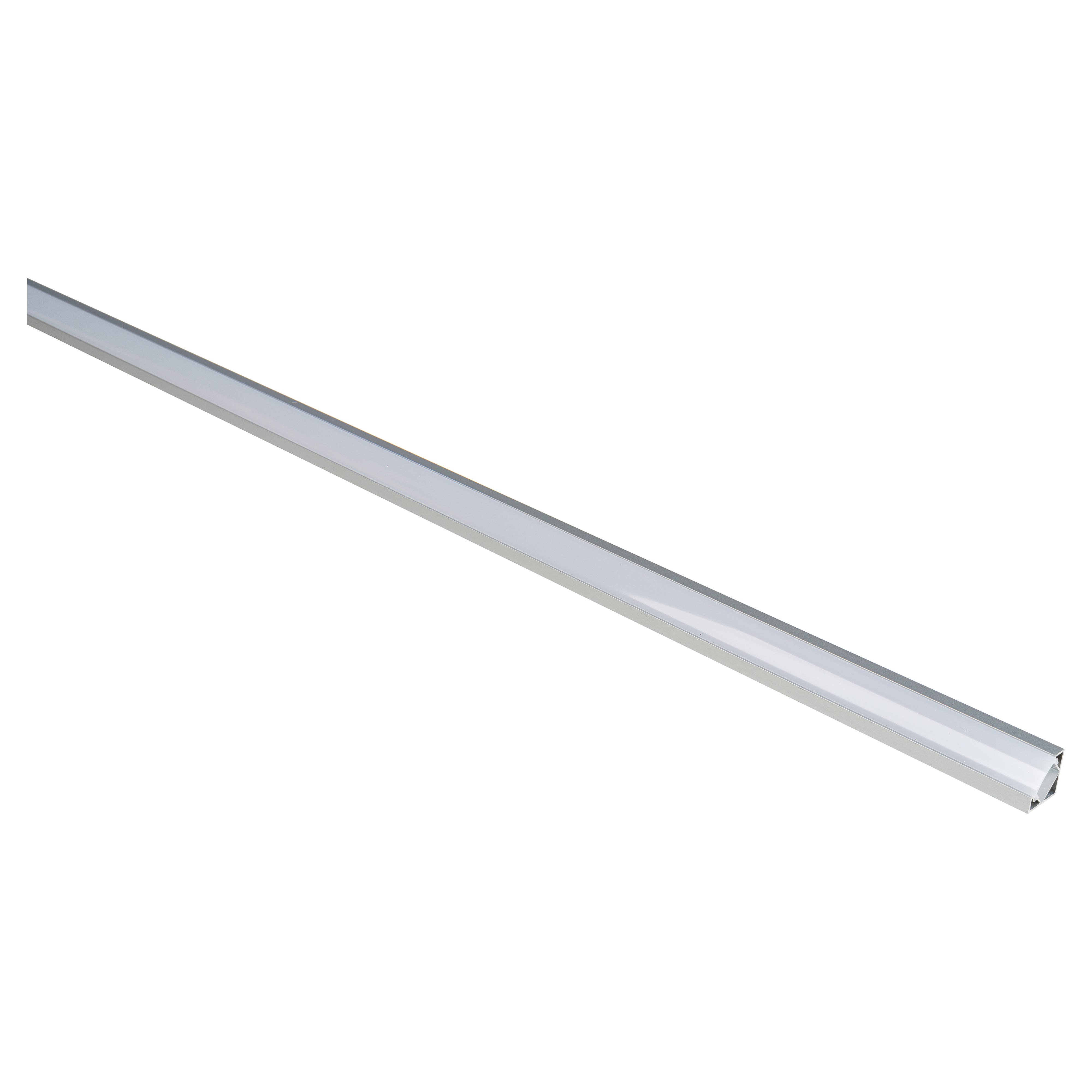 Pack X4 Profilo In Alluminio Da 1 Metro, Per Striscia LED Da Incasso, Diffusore Per Luce LED Con Coperchio Traslucido Arrotondato 86369122