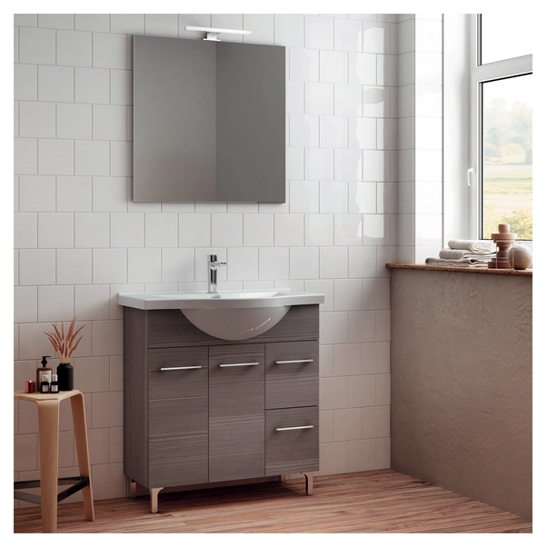 Lampada Da Specchio SSC-LUXon LEVA - 50cm, 9W, Luce Bianca Calda, IP44, Cromata - Foto 11