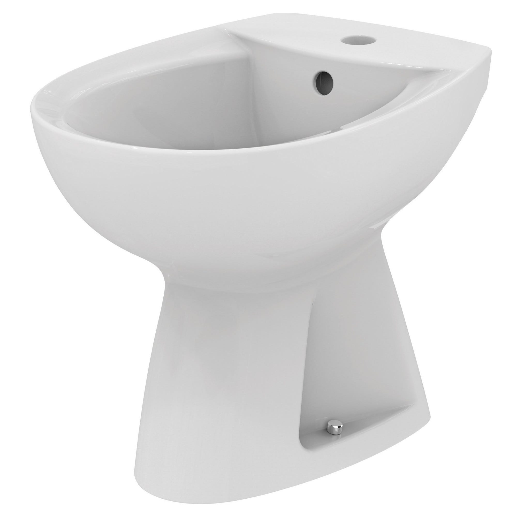 BIDET IDEAL STANDARD SERIE ALPHA A TERRA IN CERAMICA BIANCA