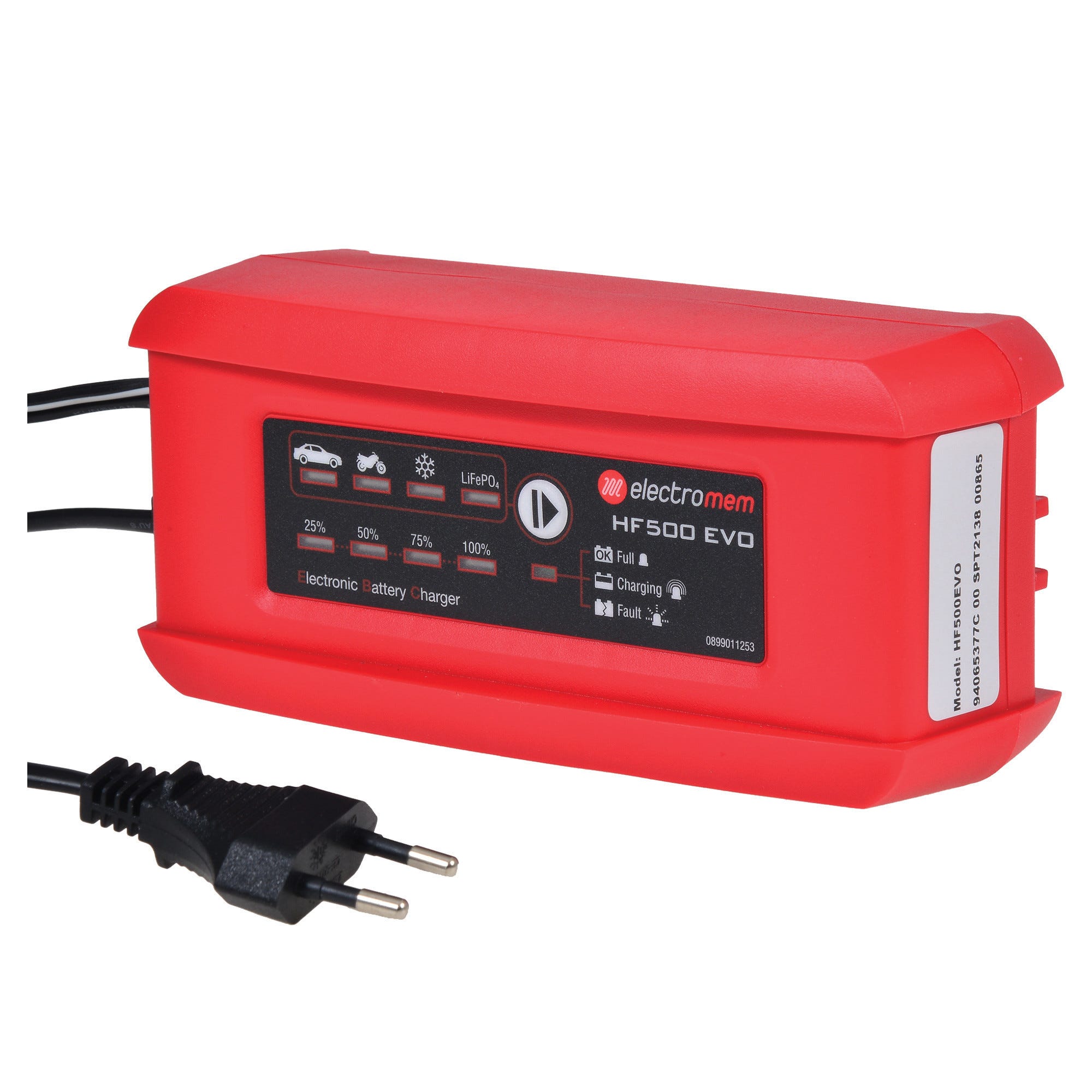 GYS GYSFLASH Heritage 6A – Caricabatterie Intelligente 6V/12V/24V Per Auto, Moto E Veicoli D'Epoca – 8 Tappe, IP65, Con Refresh - 4