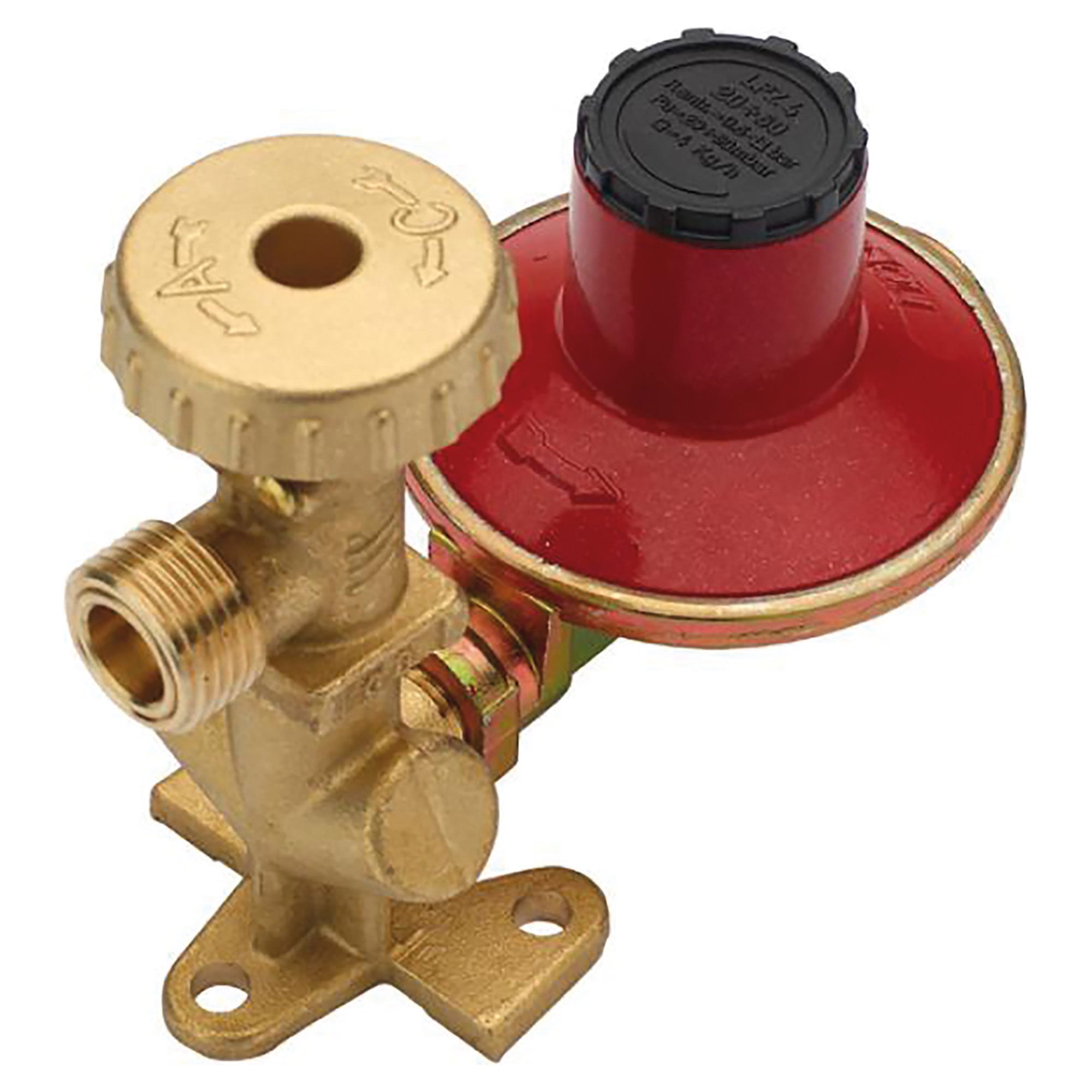 Regolatore Per Bombola GPL 37mbar Con Volantino, Modello R37HW, Marca Continental