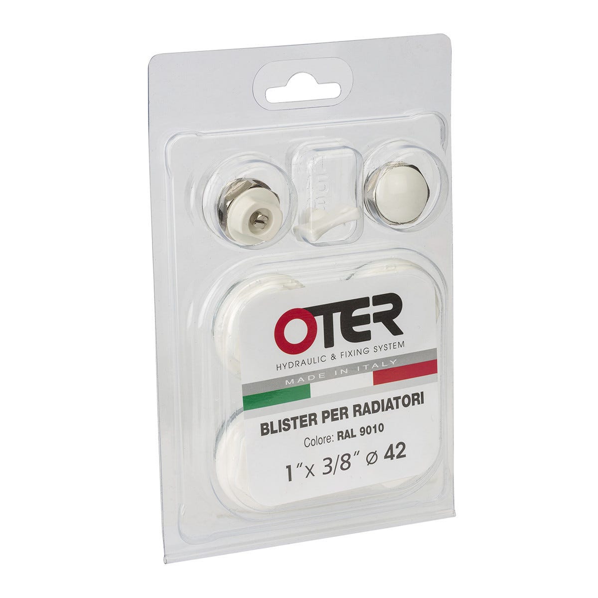 Coperture per tubi del radiatore bianche, 16 pezzi da 15 mm