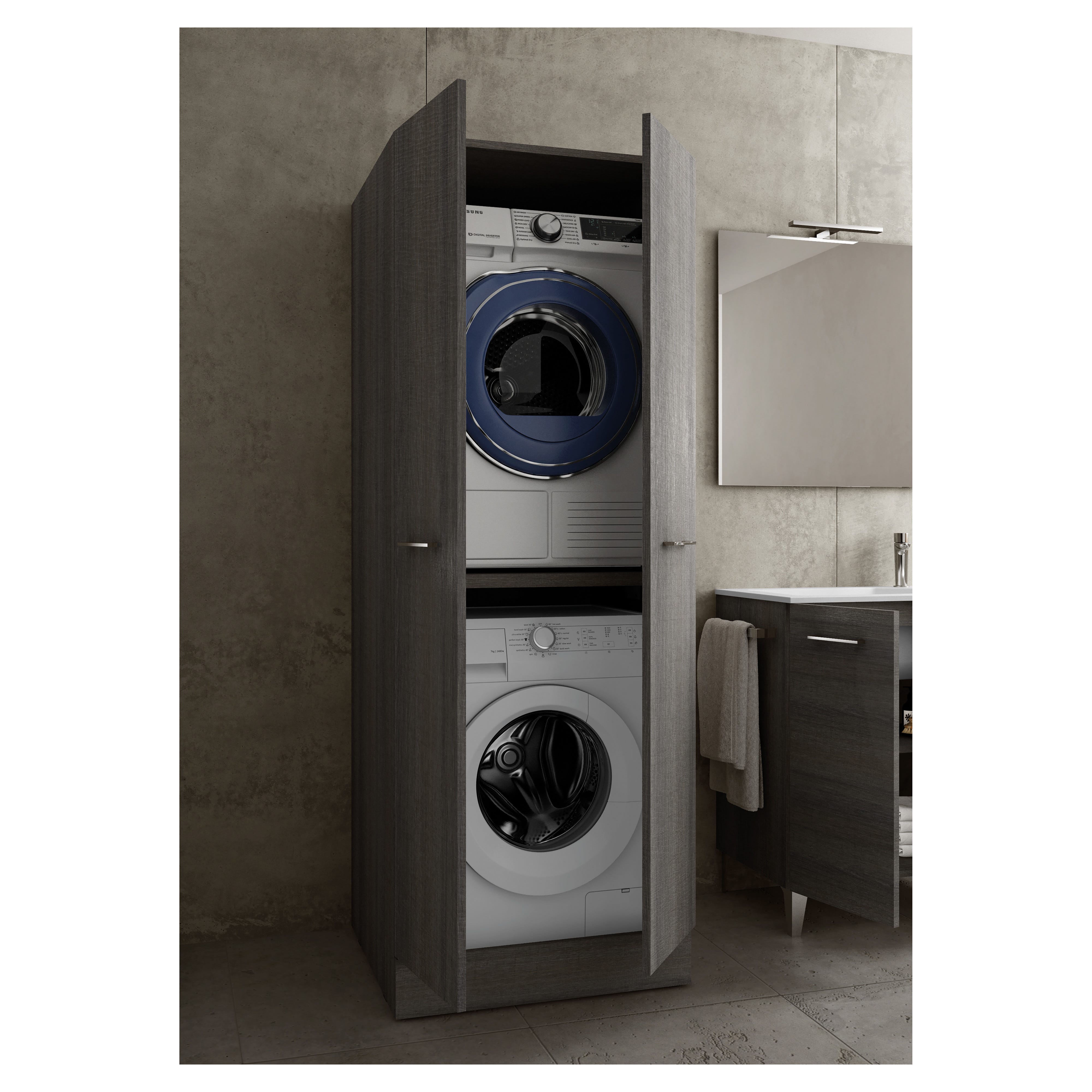 Coperture Lavatrice/Asciugatrice BlueStars - Impermeabili 73x71x109cm Set 2 Pezzi