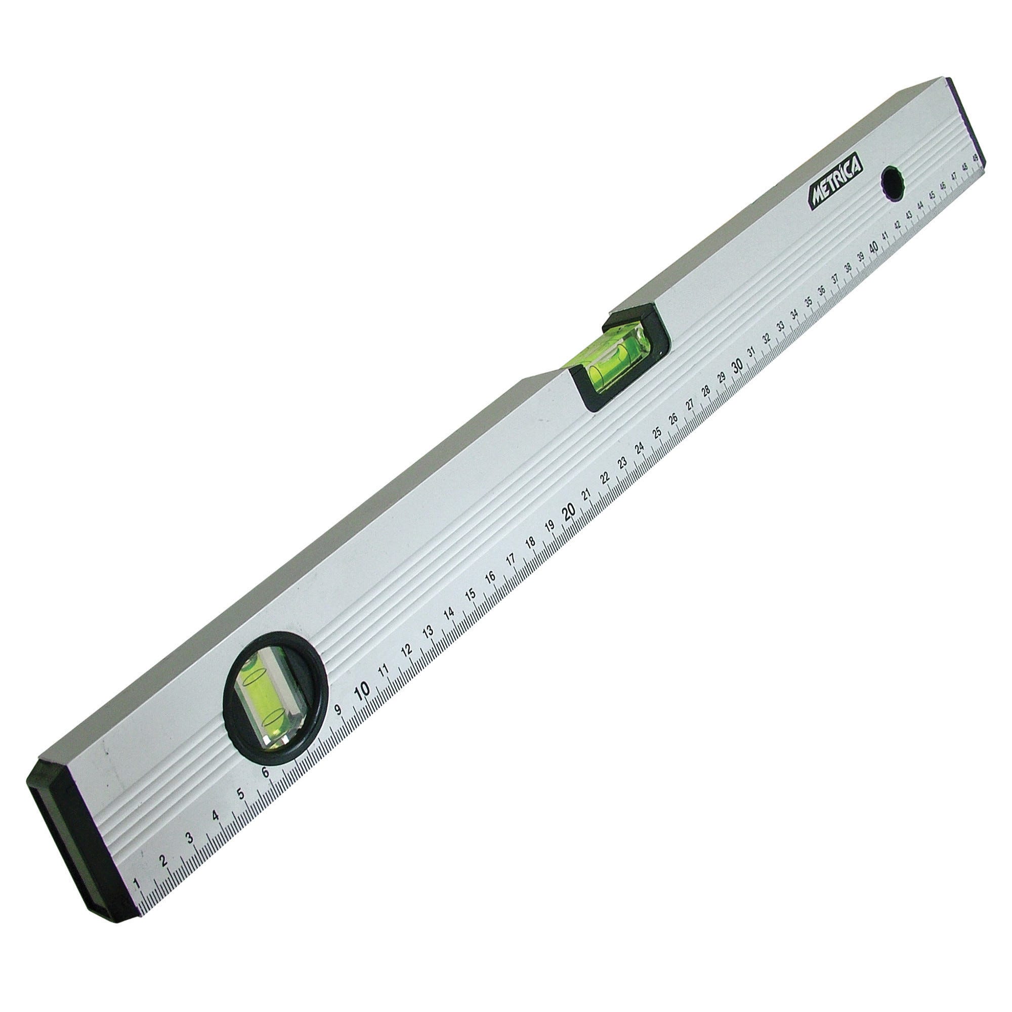Livella In Alluminio Tubolare Magnetica 100 Cm - Con 3 Bolle Per Lavori Di Costruzione E Precisione