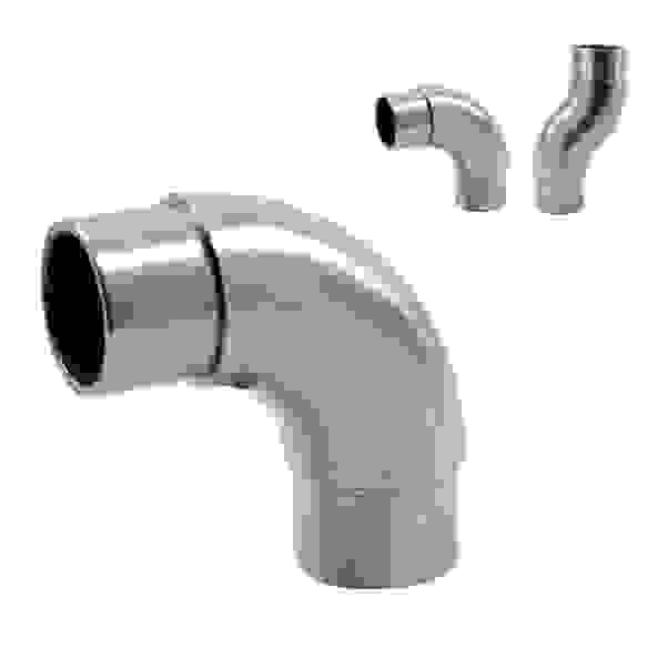 CURVA REGOLABILE INOX AISI 316 PER TUBO Ø 42,4 mm PER RINGHIERE