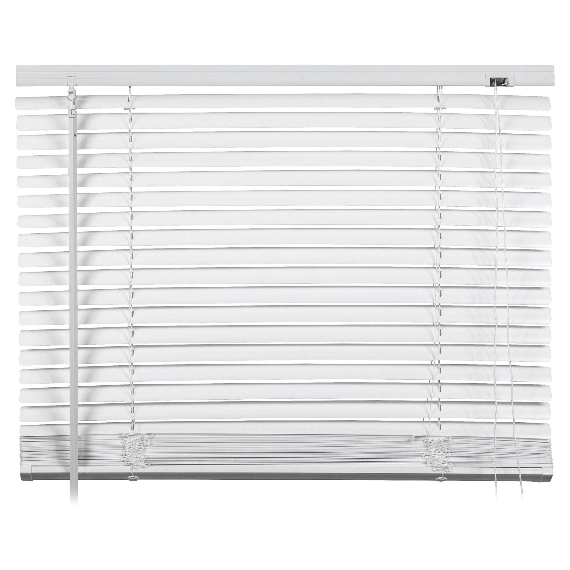 Veneziana PVC Celeste Easy 140x160 Cm - Scorrevole, Lamelle Da 25 Mm, Per Finestre E Porte Finestre