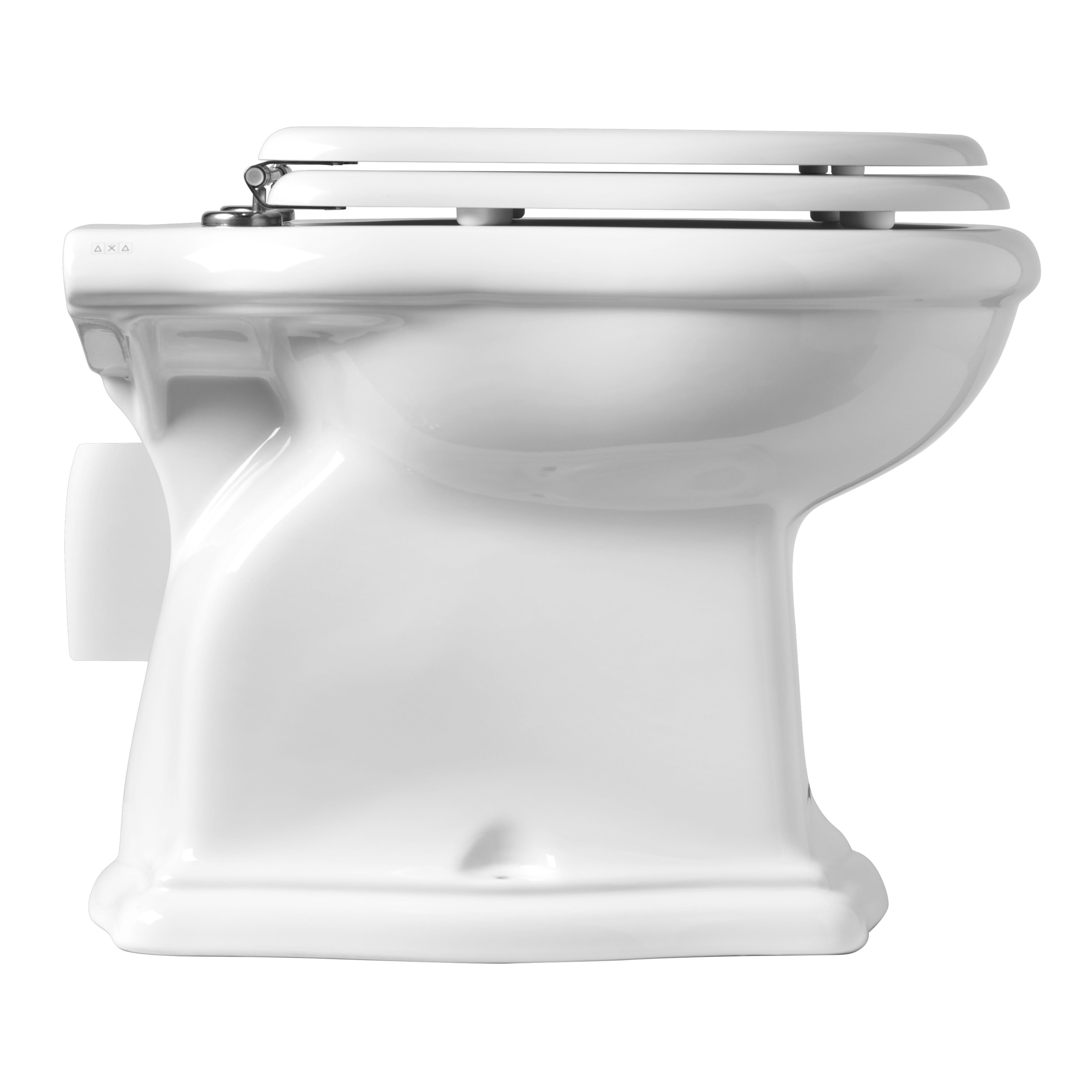 VASO AXA SERIE CONTEA A TERRA SCARICO PARETE IN CERAMICA BIANCA