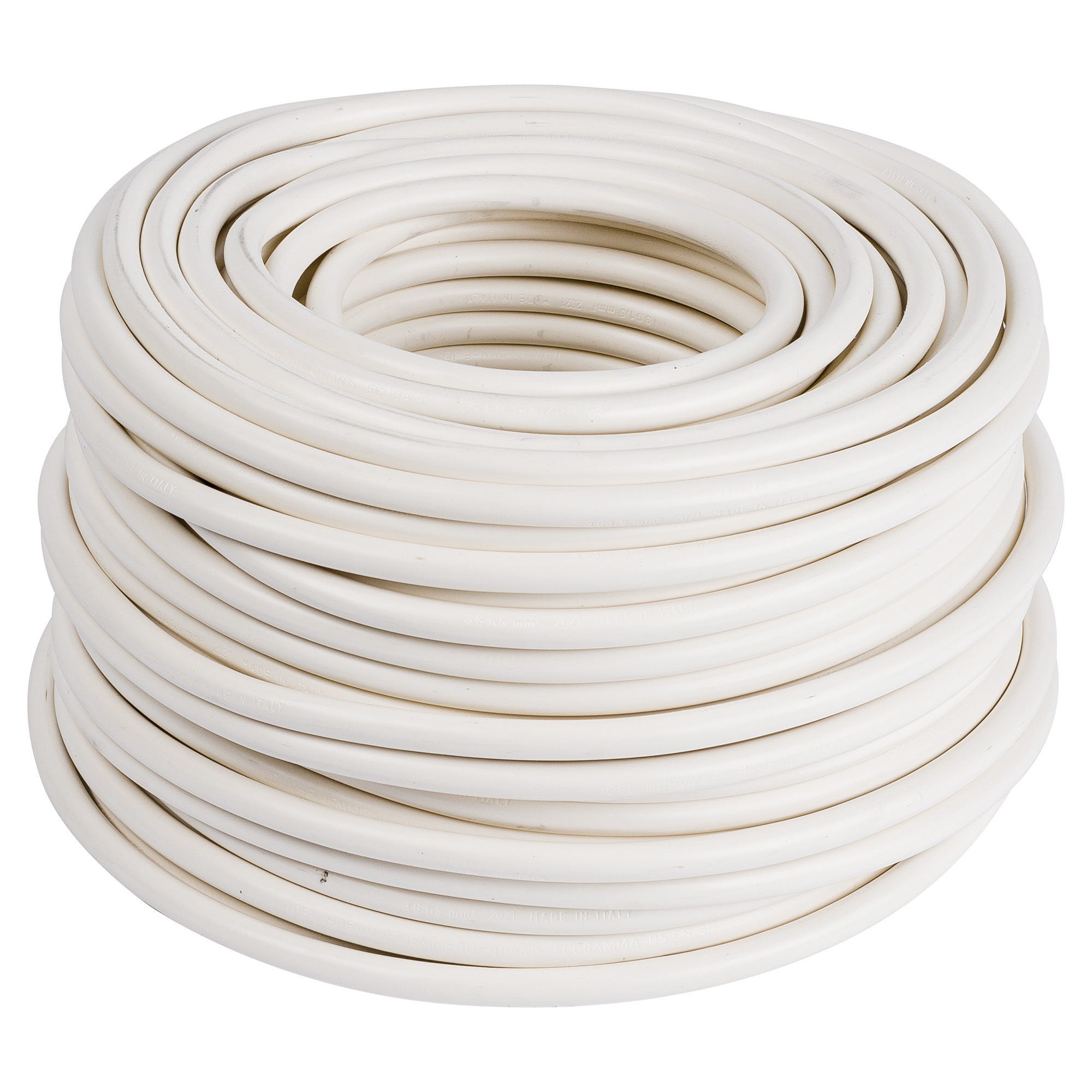 Cavo Elettrico H05VV-F 3x1.5 Mm Bianco, 50 M - Per Installazioni Domestiche E Elettrodomestici - Foto 10