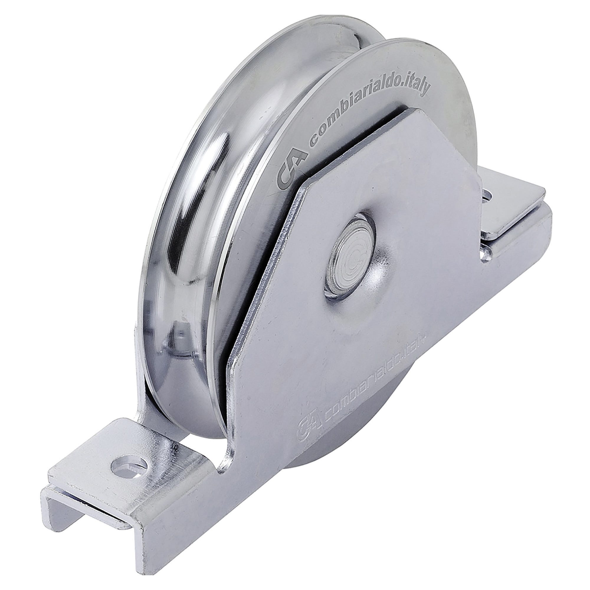 Sliding Gate Wheel Pulley Wheel 50mm V Groove Steel Wheels Vee Shape 30 Kg Each - Foto 9