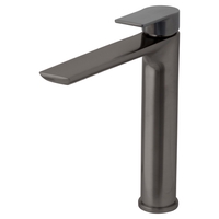 Rubinetto Lavabo Alto PHASAT - Monocomando Nichel Spazzolato, Acciaio Inox - Altezza 215mm, Aeratore Rimovibile - Per Bagno Casa O Locale - Foto 5