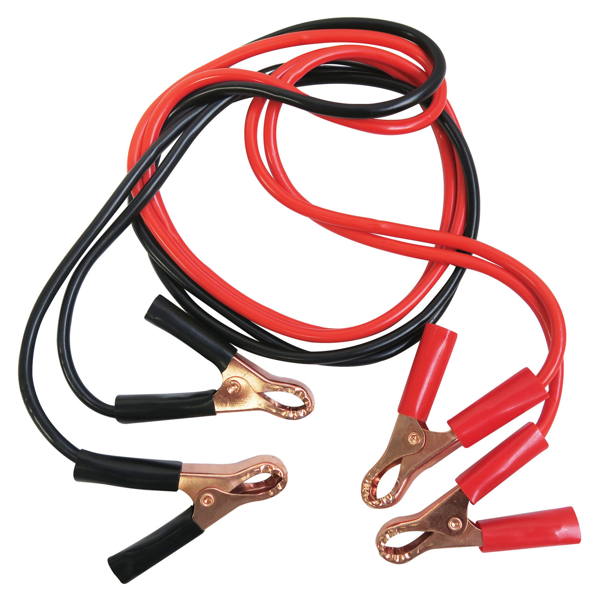Cavo per batteria M8, 50 cm, 2 pezzi da 50 cm, 12 V, 5 AWG, 16 mm², rosso e nero, cavo di massa con morsetti ad anello M8, cavo di messa a