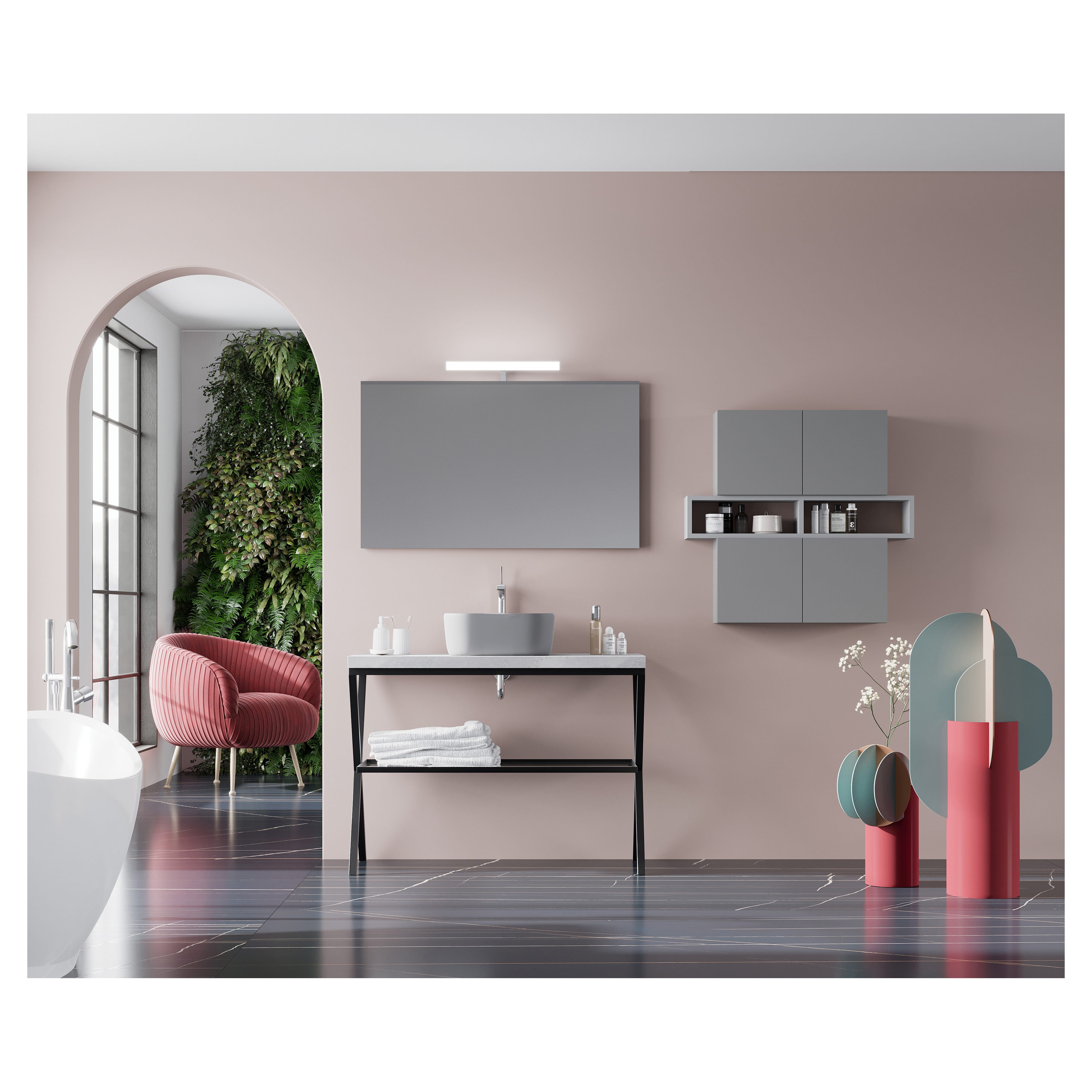 Base Powertex Legno/Metallo 7x7x30cm - Beige, Per Sculture E Decorazioni - Foto 2