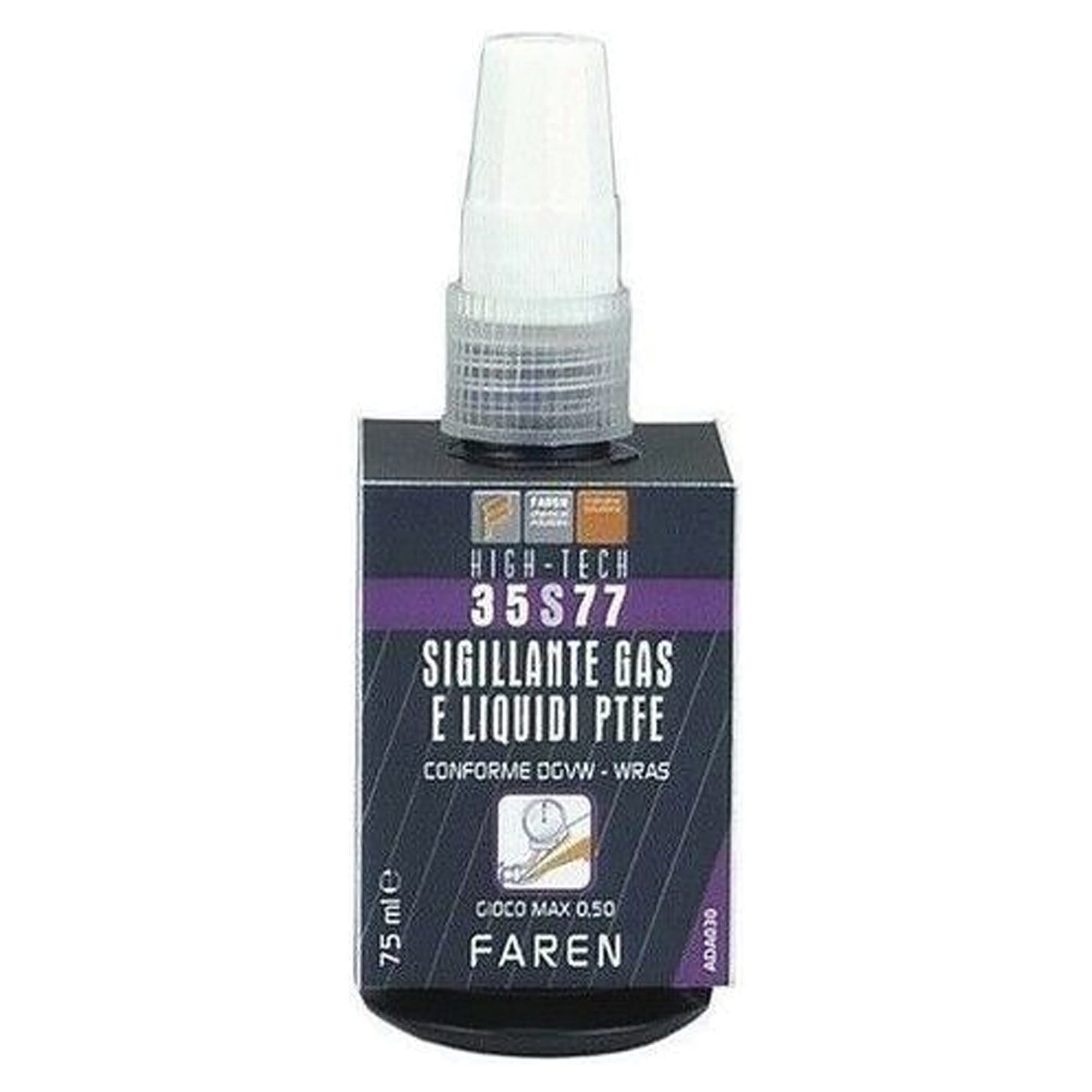 gas e liquido Faren 35S77, Sigillante Gas e Liquidi PTFE per giunzioni filettate, rapido  e sicuro,approvato DVGW, 75ml : Amazon.it: Fai da te main image 0