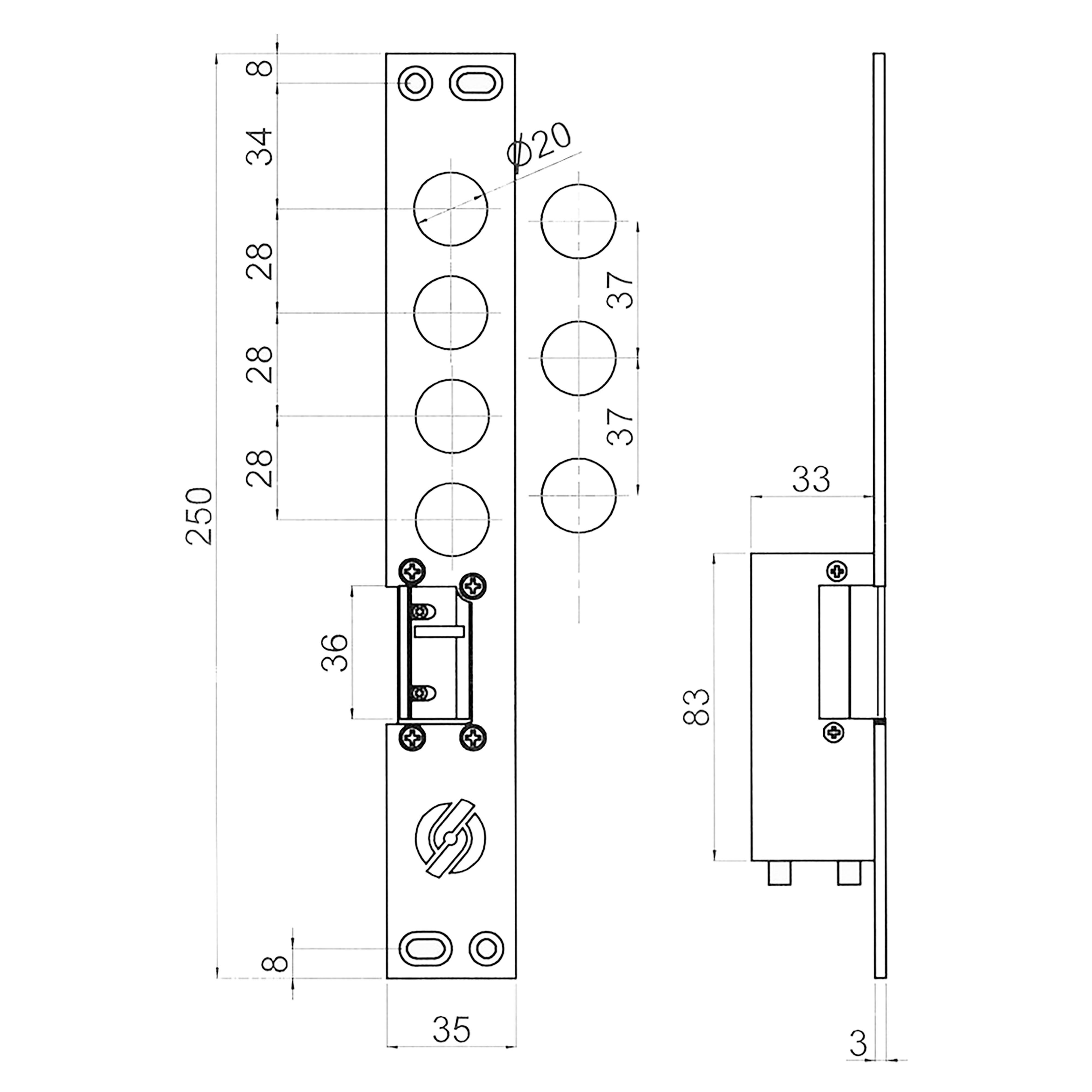 CONTROPIASTRA 06277-02 MM 145 X 38 X 7,5