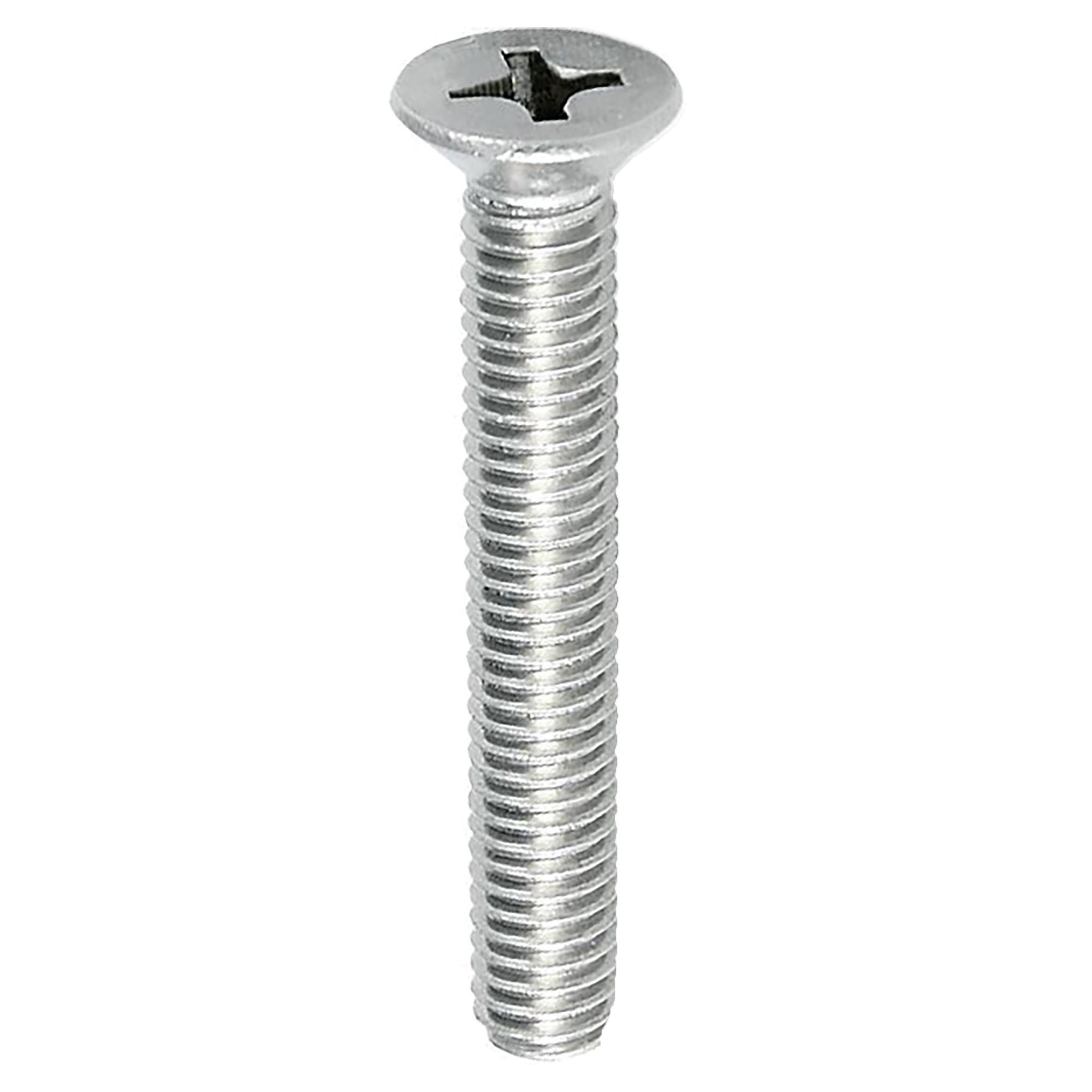 VITI TESTA SVASATA PIANA Ø 6x40 mm INOX AISI 316 10 PEZZI