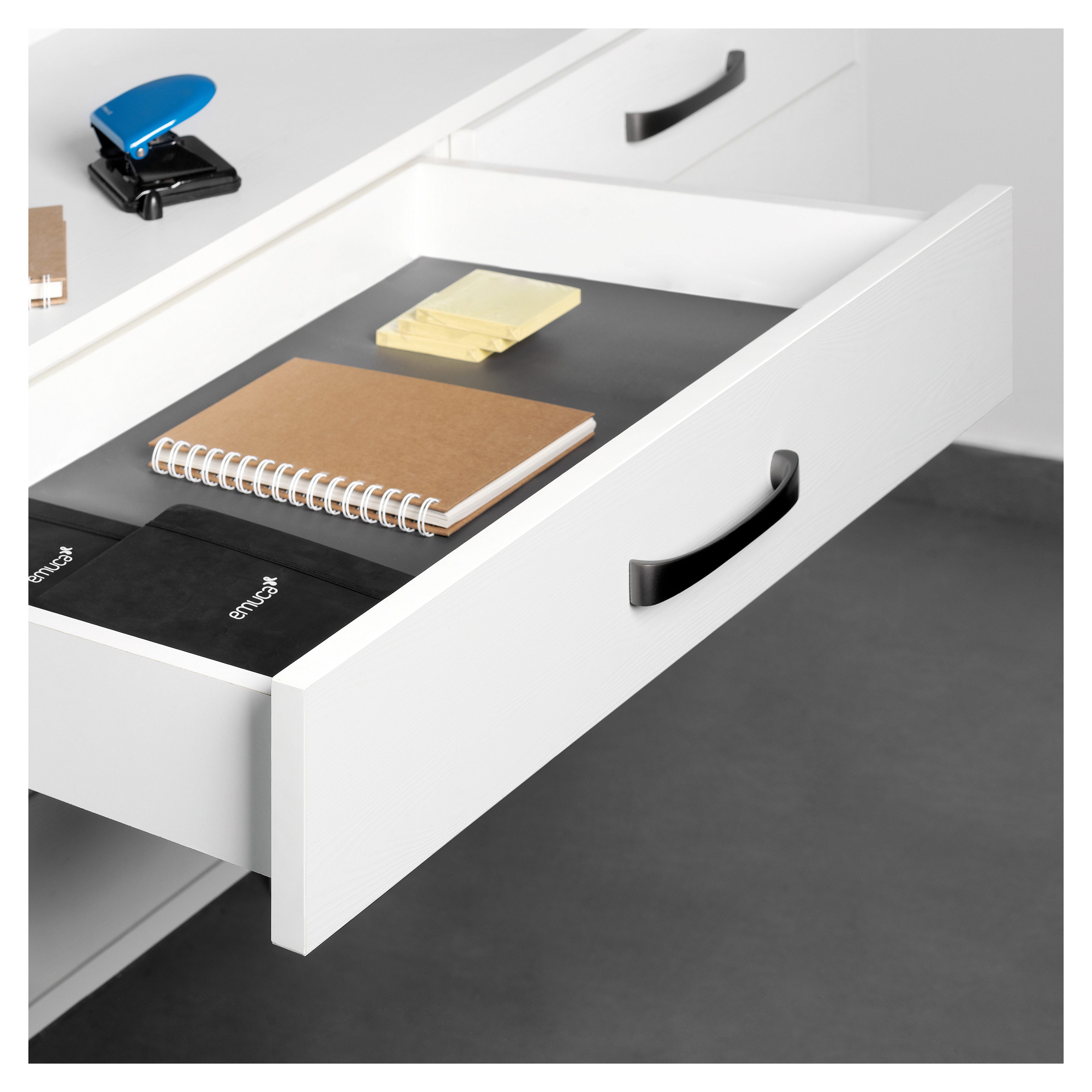 Cassetto Da Cucina In Acciaio Bianco - Altezza 199 Mm, Guide A Rimozione Totale, Carico 50 Kg, Regolabile (fondo 450 Mm)
