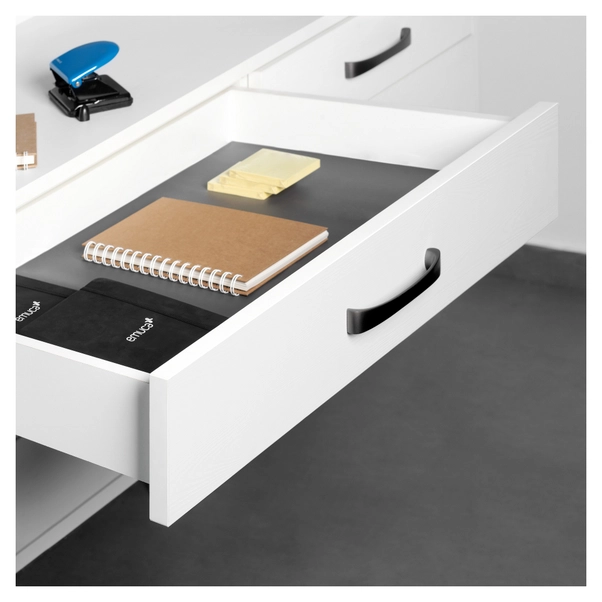 Cassetto Da Cucina In Acciaio Bianco - Altezza 199 Mm, Guide A Rimozione Totale, Carico 50 Kg, Regolabile (fondo 450 Mm)