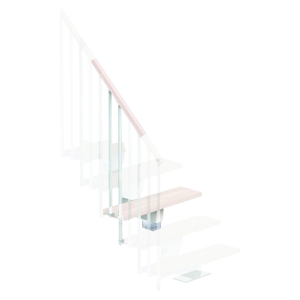 Gradino Modulare In Legno - Altezza 17 Cm, Larghezza Personalizzabile, Per Scale O Porte - Foto 2