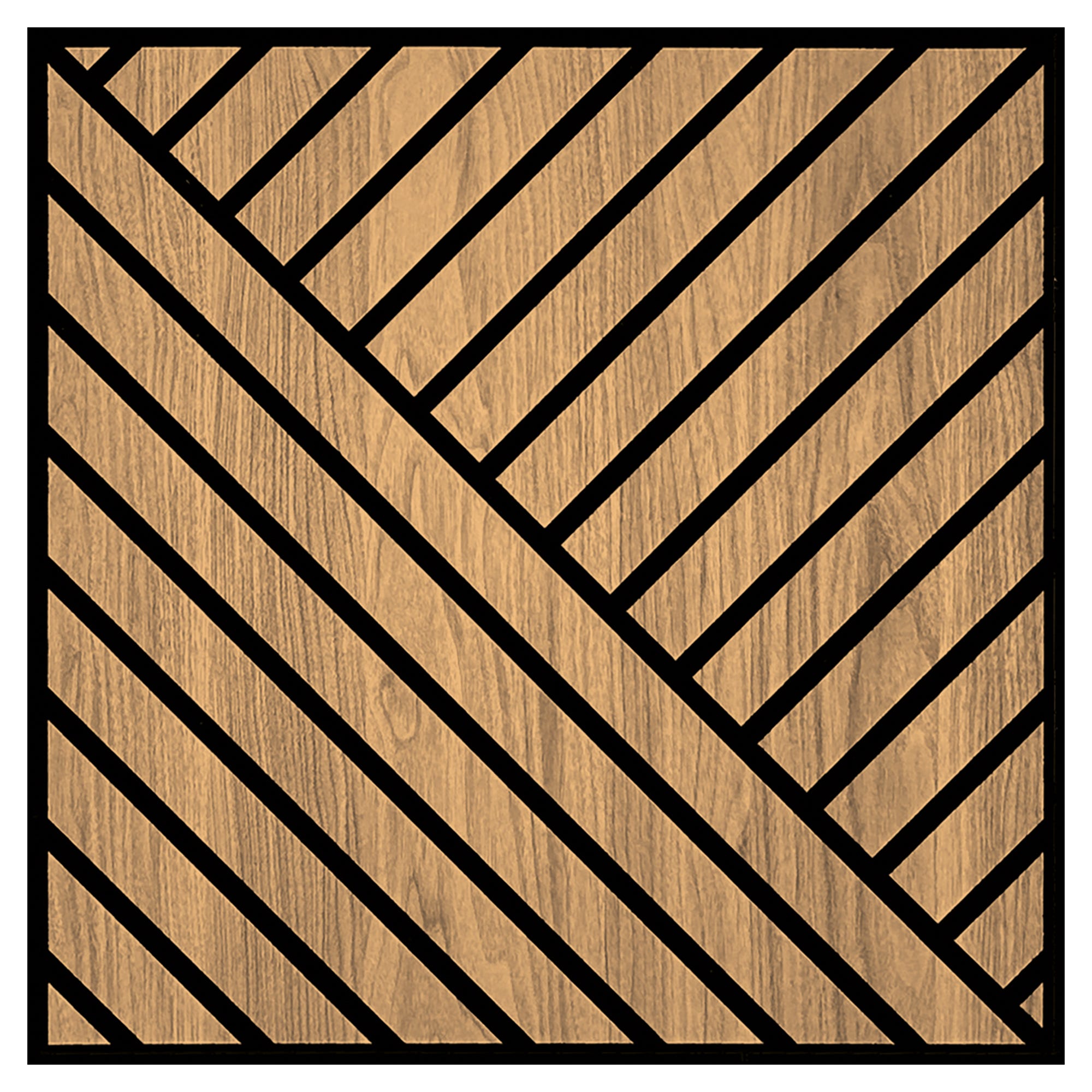 RIVESTIMENTO MDF OBLIQUO DOPPIO L58xH58xP1,1 cm 