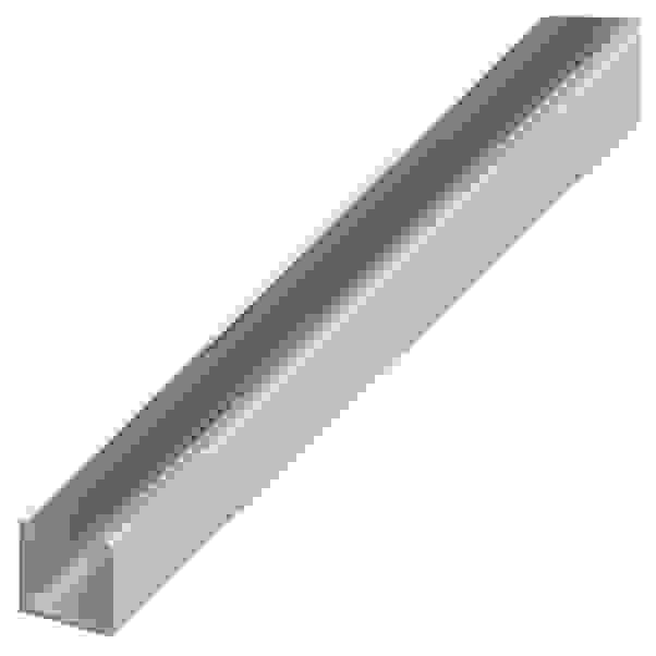 Profilo A U In Alluminio Anodizzato GAH-Alberts – Set Da 7 Pezzi – 1000x20x8 Mm – Argento, Spessore 1 Mm – Ideale Per Fai-da-te E Lavori Di Precisione