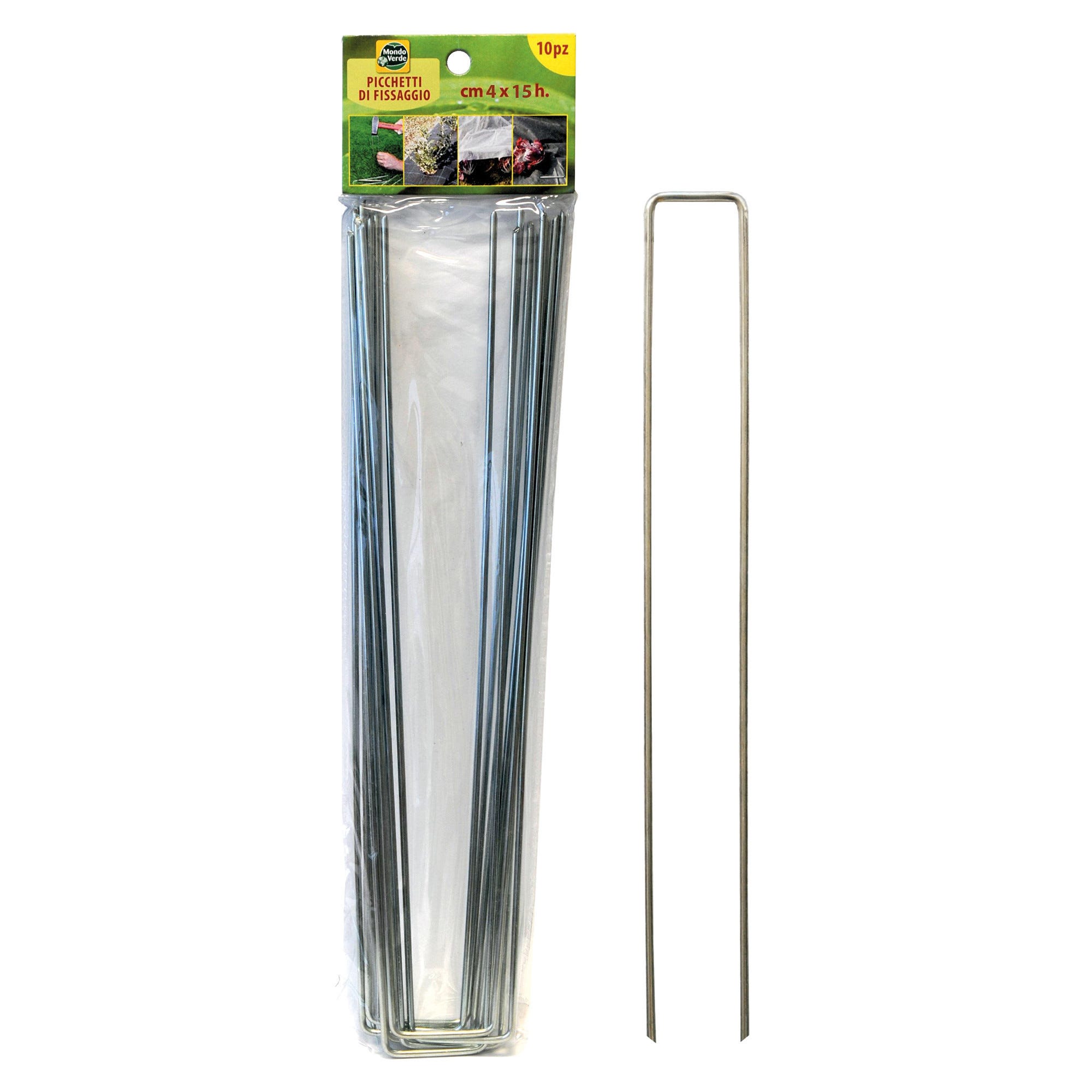 Picchetti Di Fissaggio Per Teli Pacciamanti: 75 Pezzi, Plastica Riciclata, 15 Cm Con Bordi Spinati
