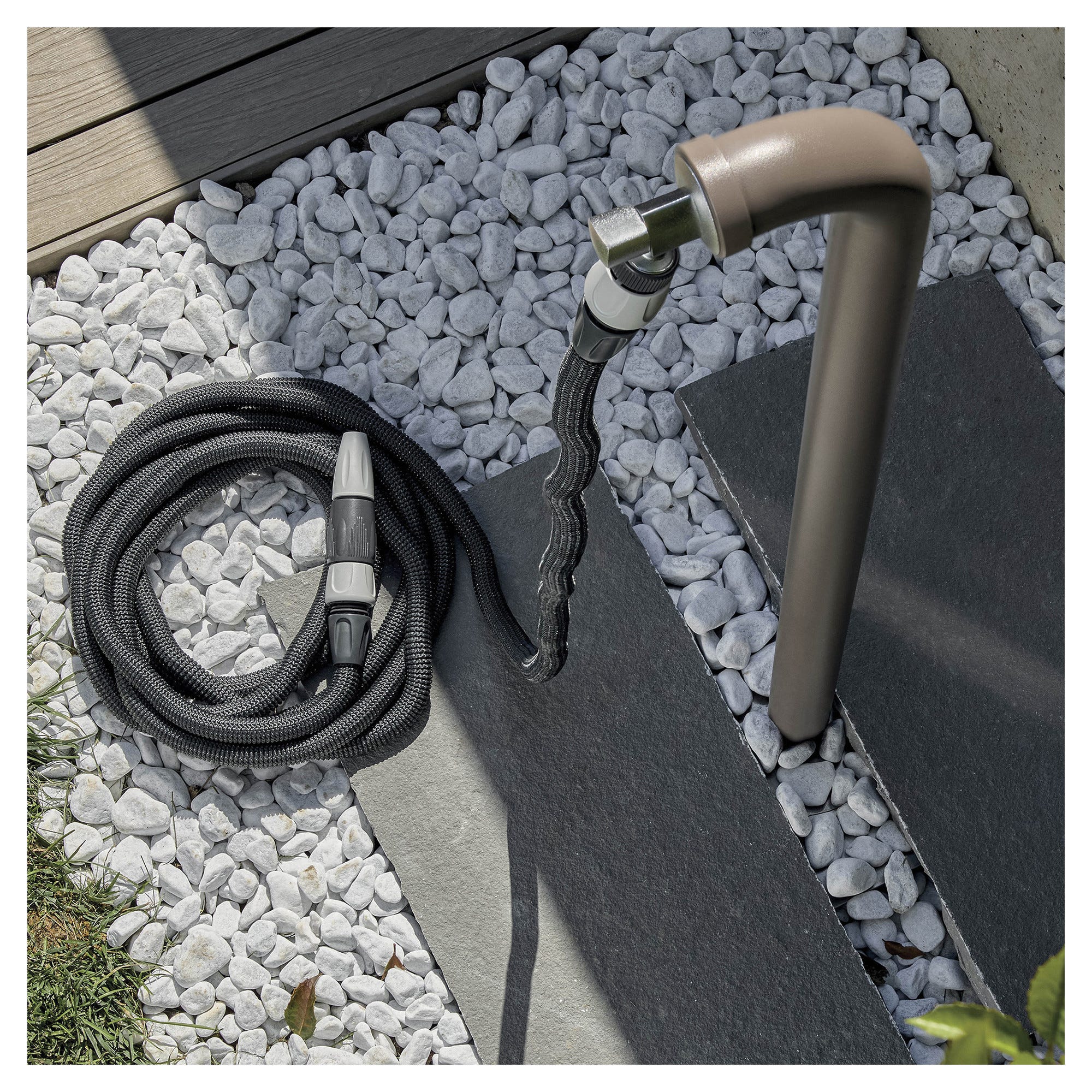 Coppia Tubo Retinato 2,2mt X 2 Con Raccordi Per Pompa AQUAMAX PROMAX 20 Caldaia - Foto 6