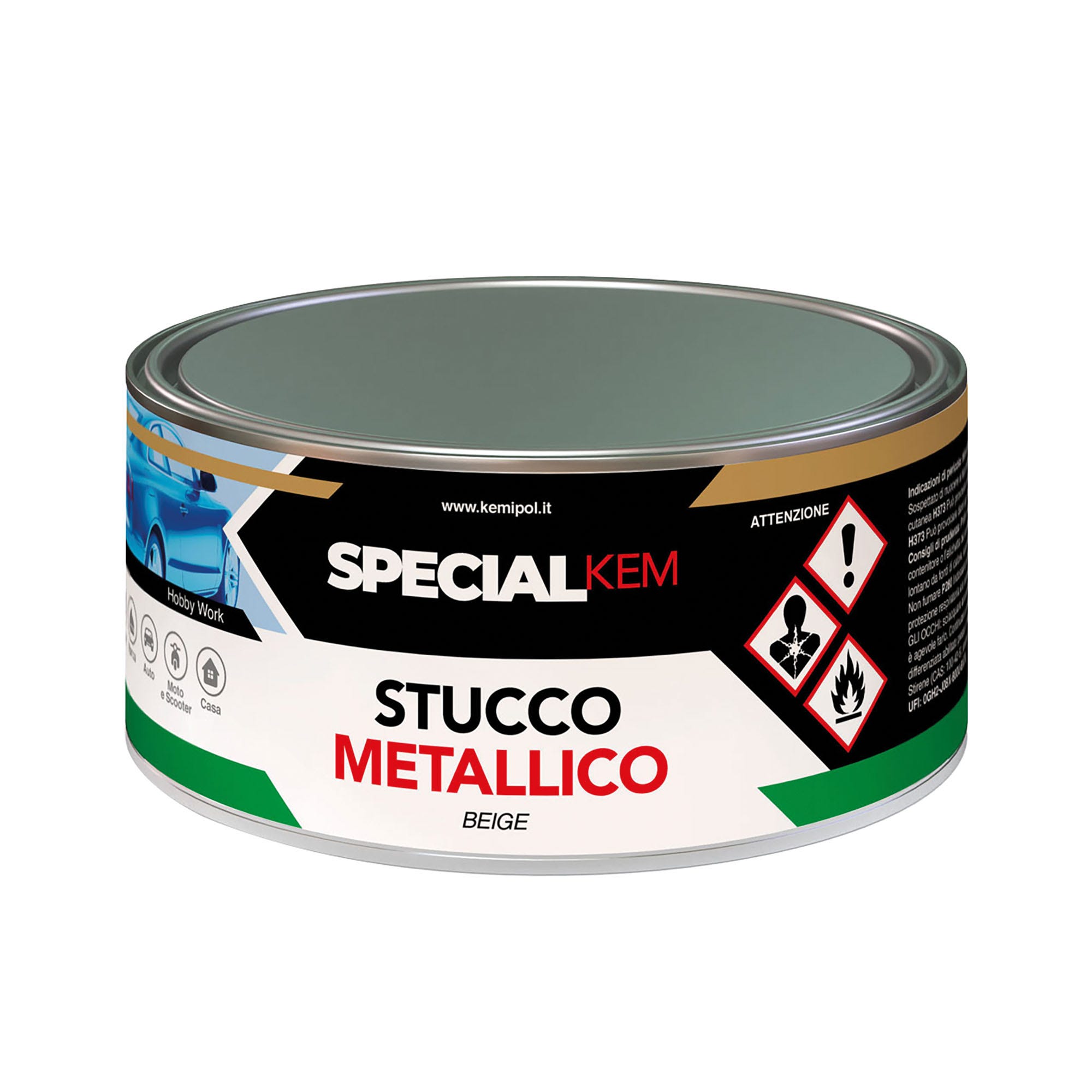 STUCCO METALLICO PER CARROZZERIA AUTO MOTO SPIES HEKER 2025 KG 2 - Foto 3
