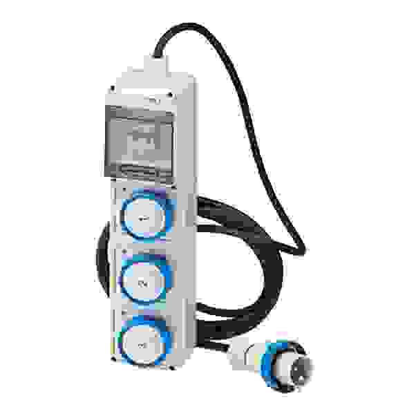 QUADRO CANTIERE GEWISS 2 PRESE 3P T 16A 1 PRESA 2P T 16A IP65 CAVO 4m - Foto 7