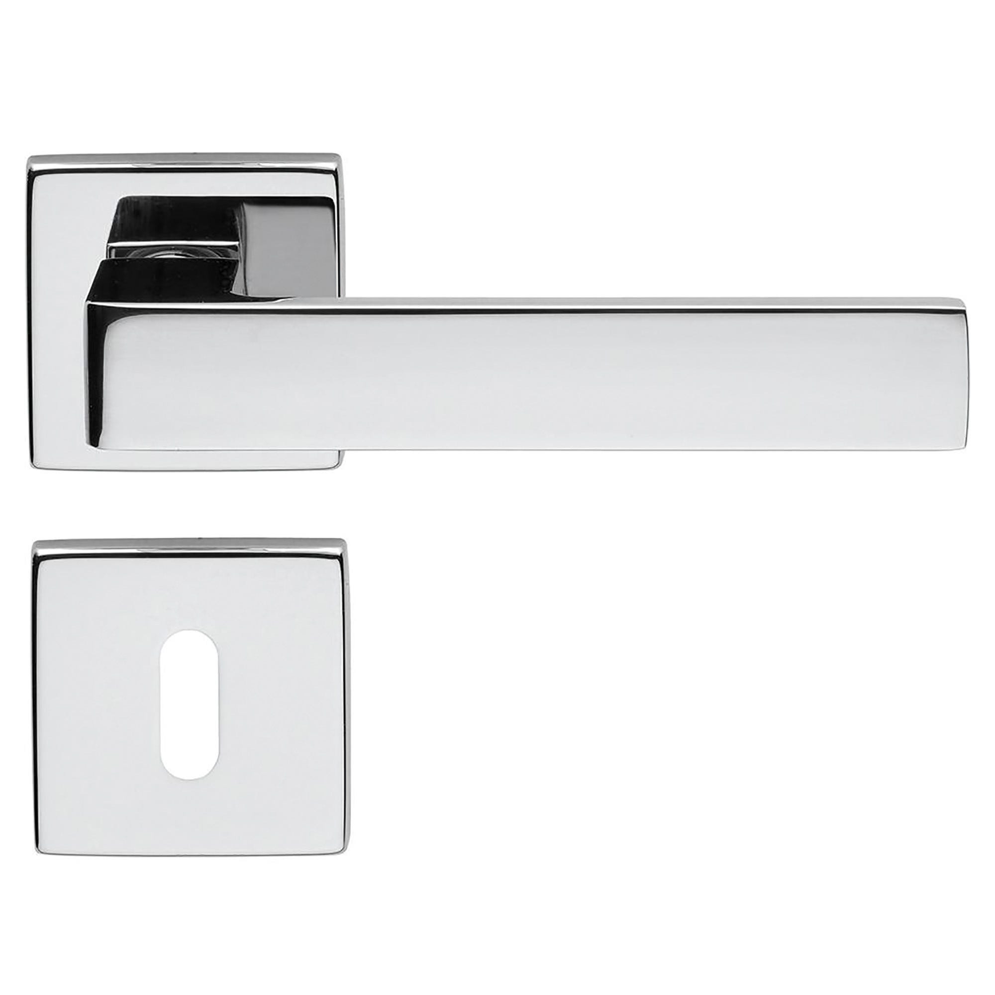 Orecchini A Cerchio In Argento 925 - Forma A Tubo Quadrato Lucido - Diametro 20 Mm, Larghezza Tubo 1,5 Mm