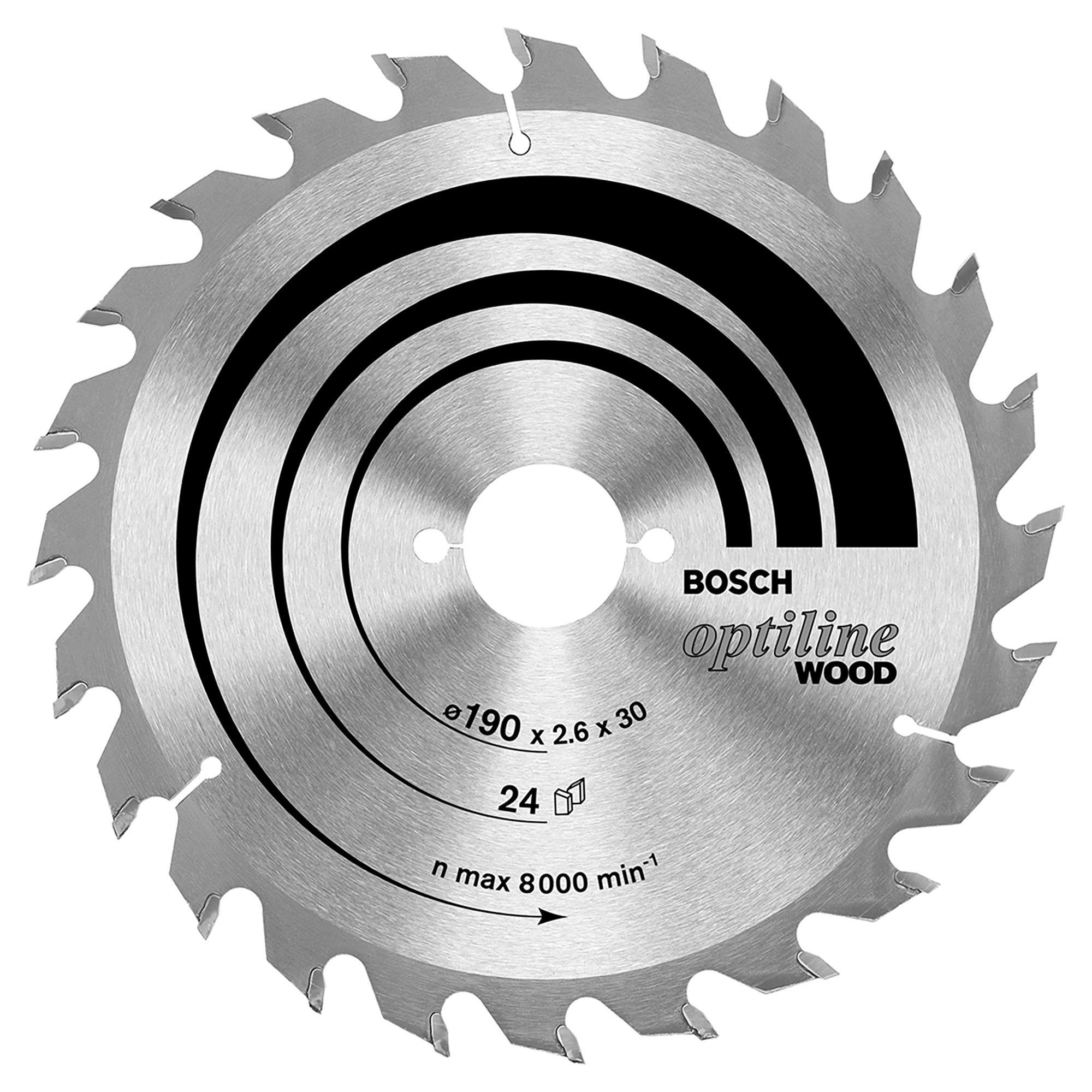 LAMA 130 mm BOSCH 20 DENTI PER SEGA CIRCOLARE OPTILINE 130x20x2,4 mm